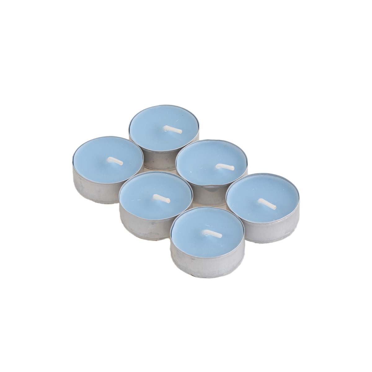 Conjunto de 6 tealights perfumadas de ylang-ylang,  Conjunto de 6 tealights perfumadas de ylang-ylang