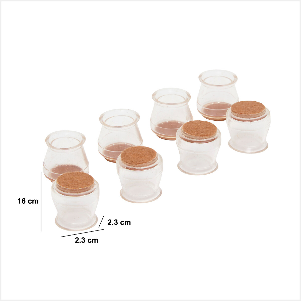 P&eacute;s protetores para cadeiras x8 unidades