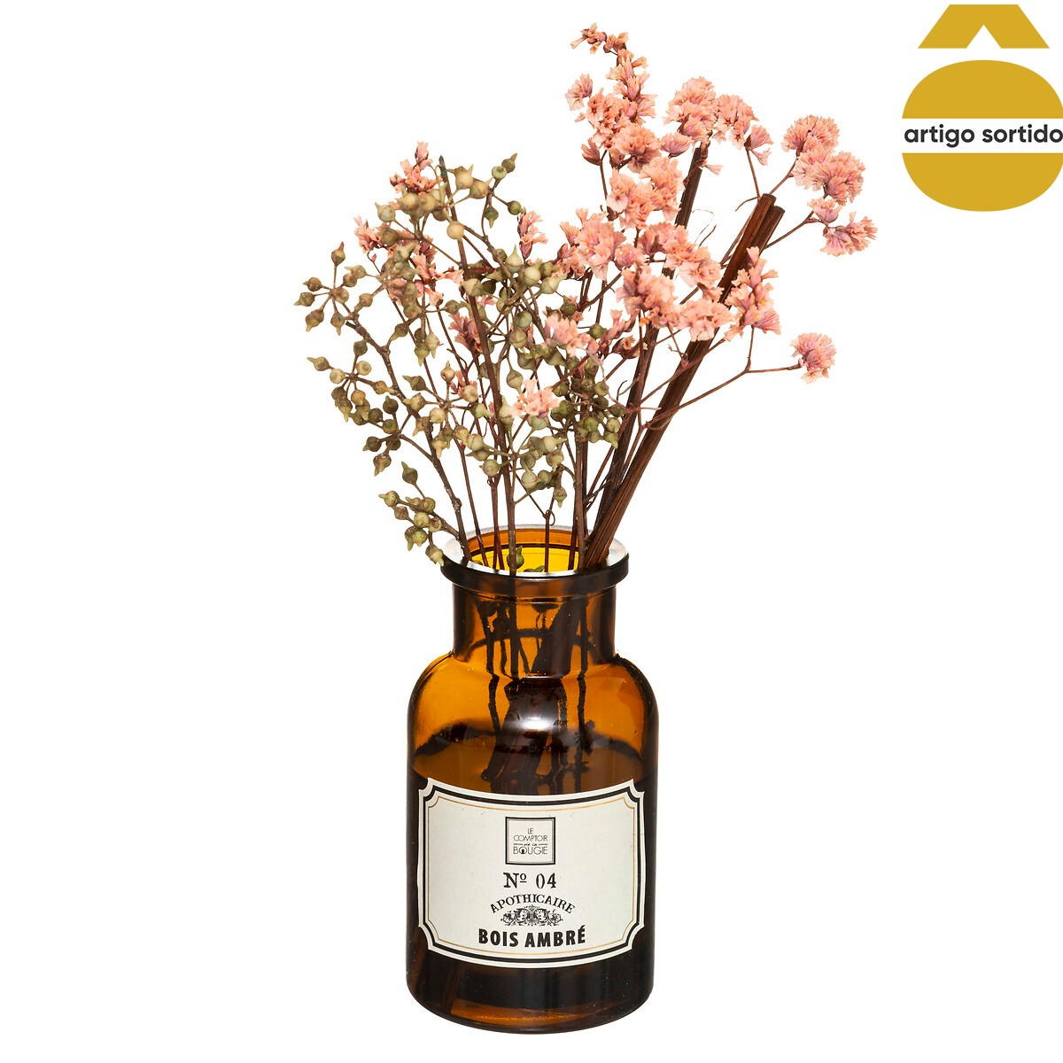 Ambientador perfumado com flores secas
