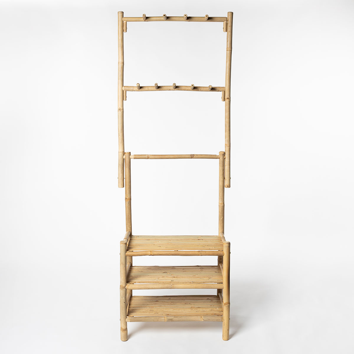 Móvel wc com 3 prateleiras em bambu