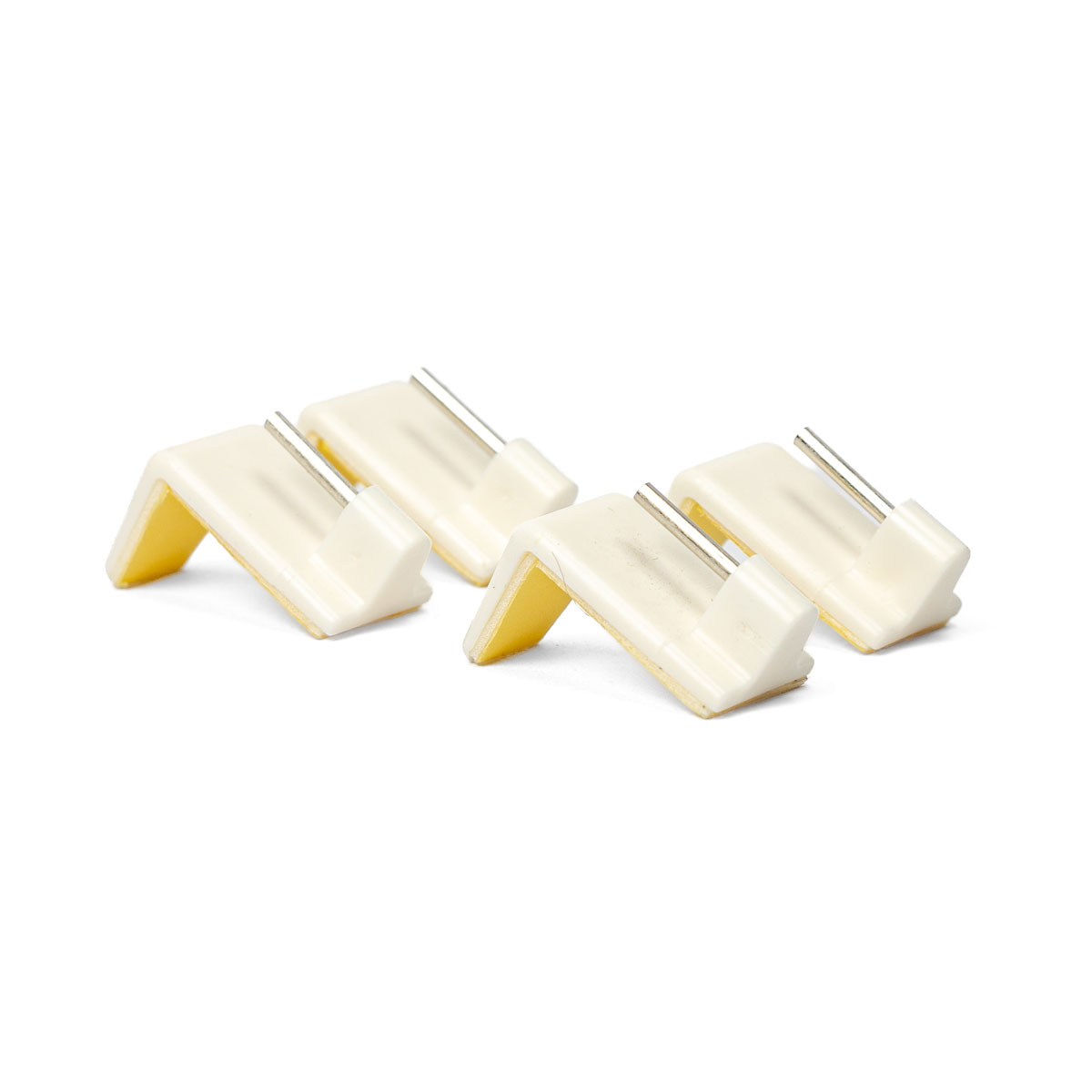 Conjunto de 4 suportes adesivos especiais brancos