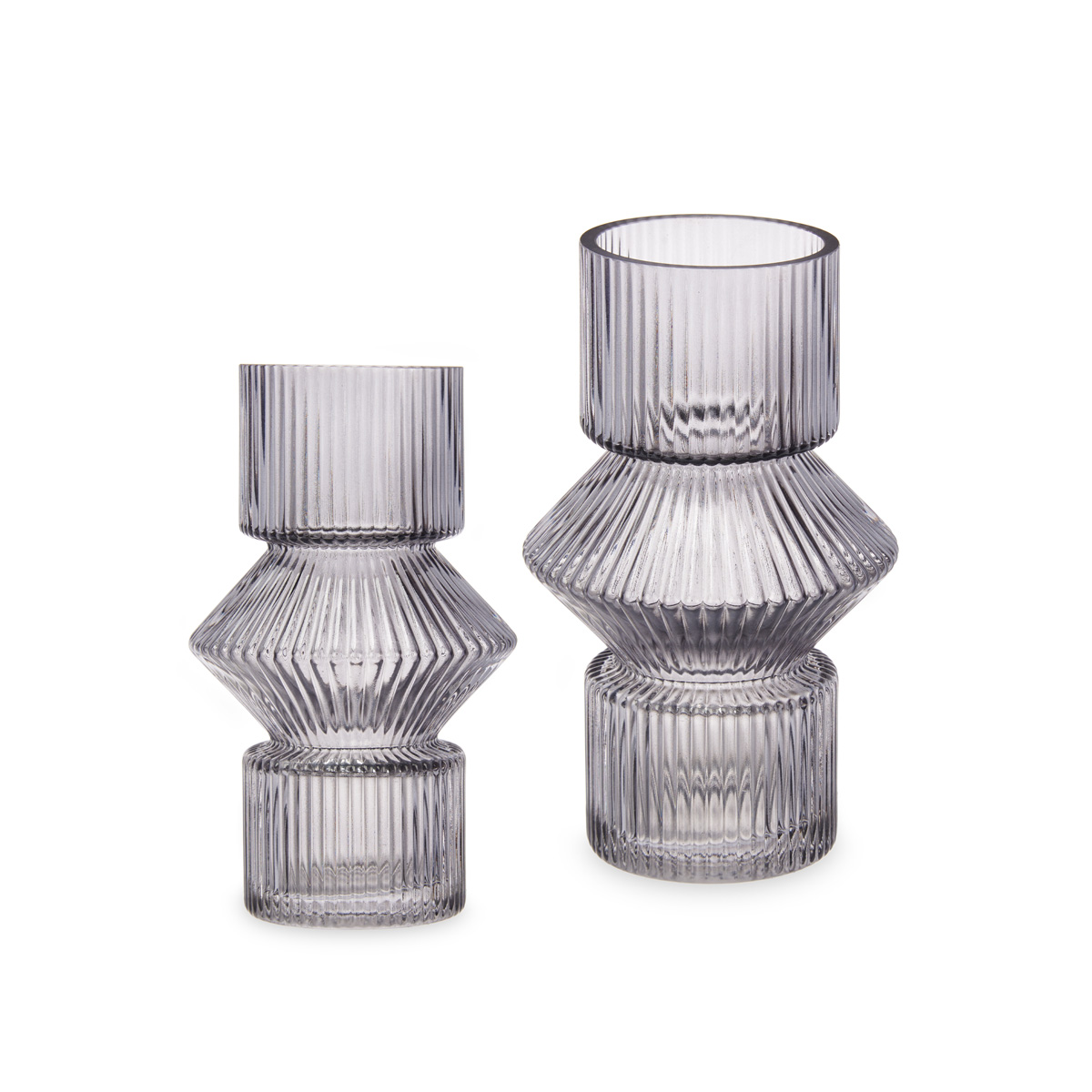 Jarra de vidro cinza 16,5cm