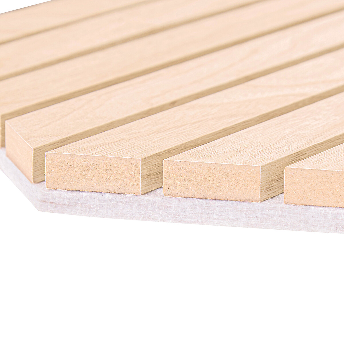 Conjunto de 3 painéis decorativos hexagonal COLVA bege 26x30cm