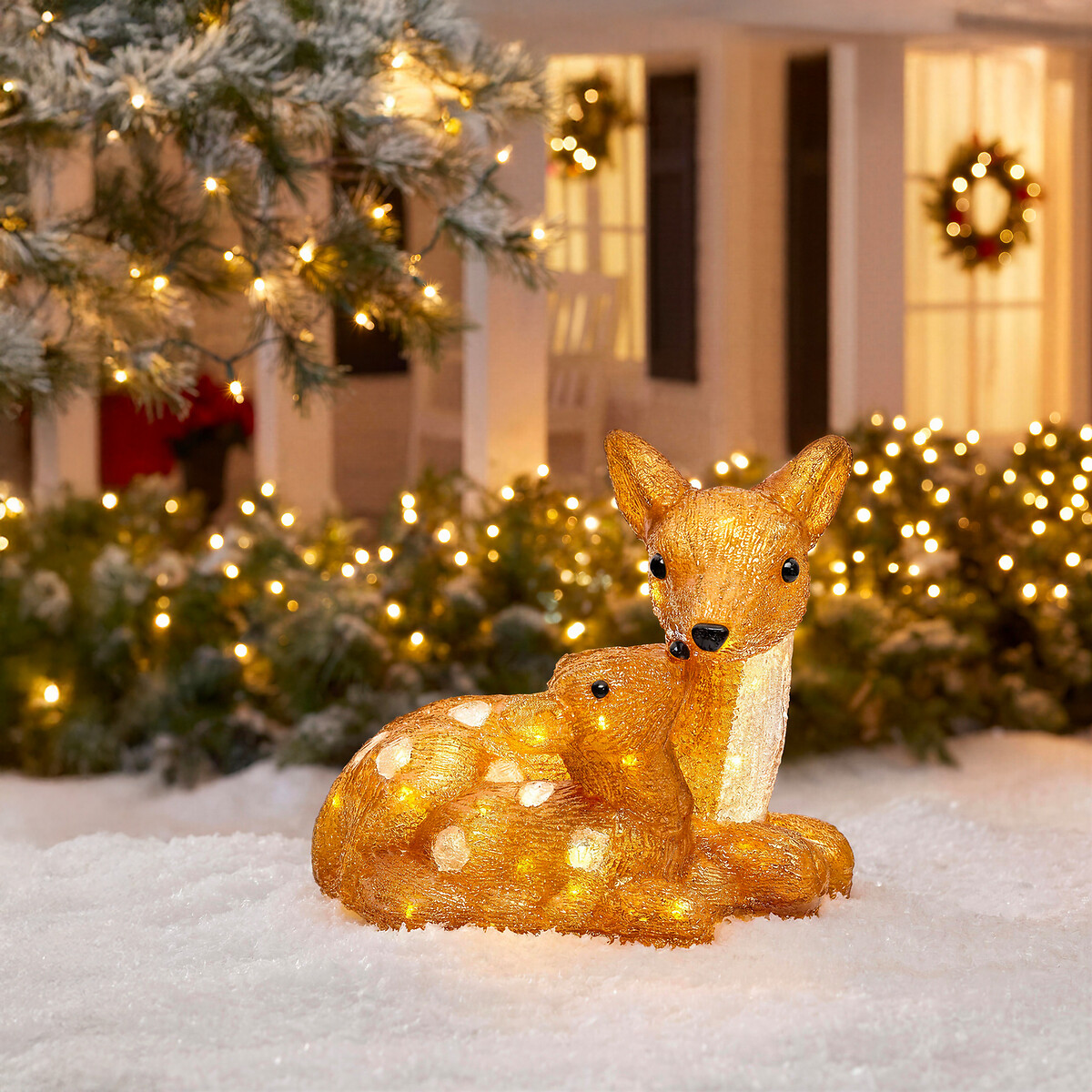 Figura decorativa de veado luminosa com 40 LEDs 