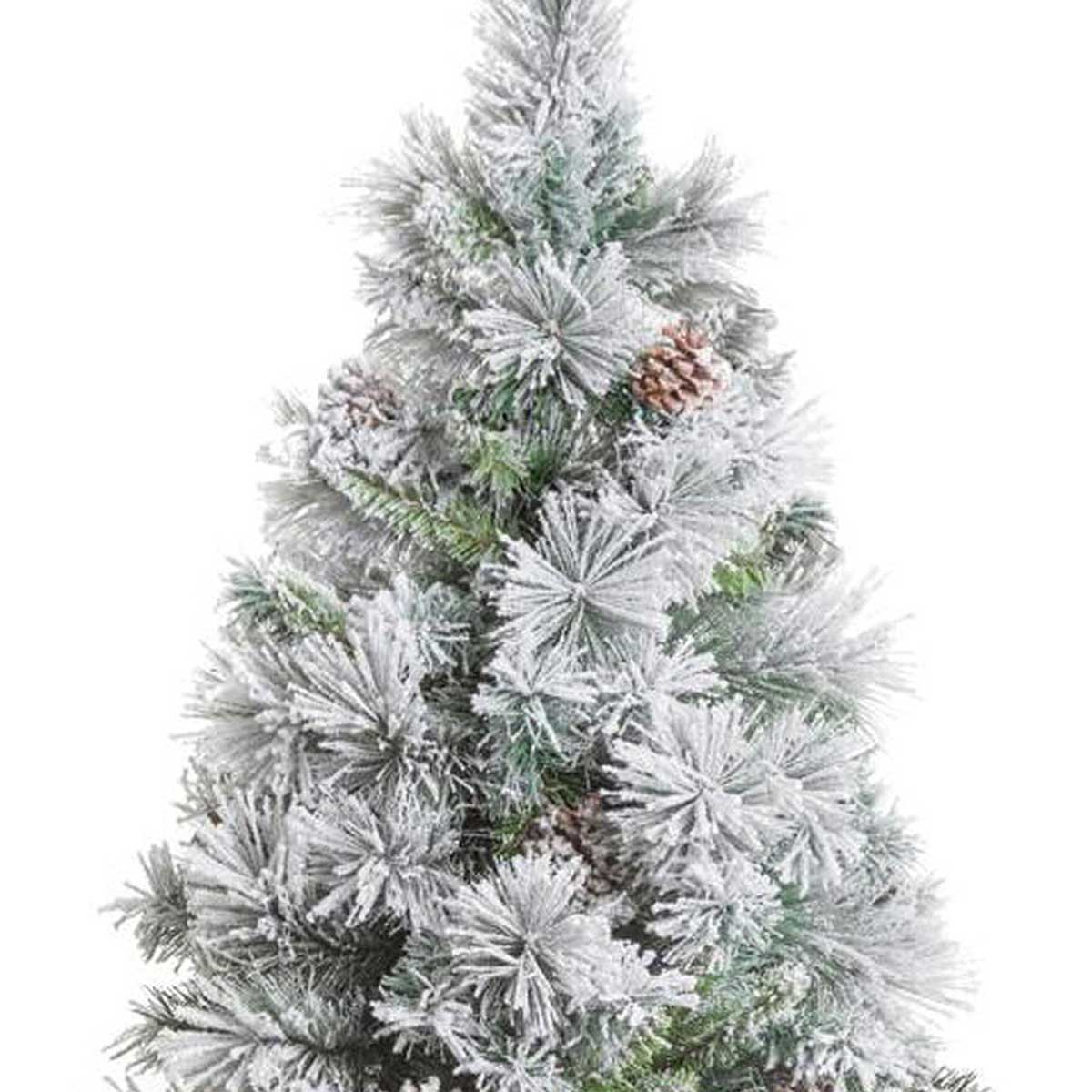 Árvore de natal MINNESOTA efeito neve com pinhas 150cm