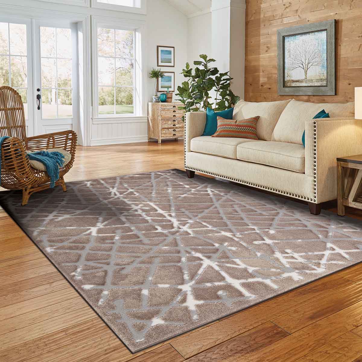 Tapete JAD riscas bege 200x285cm