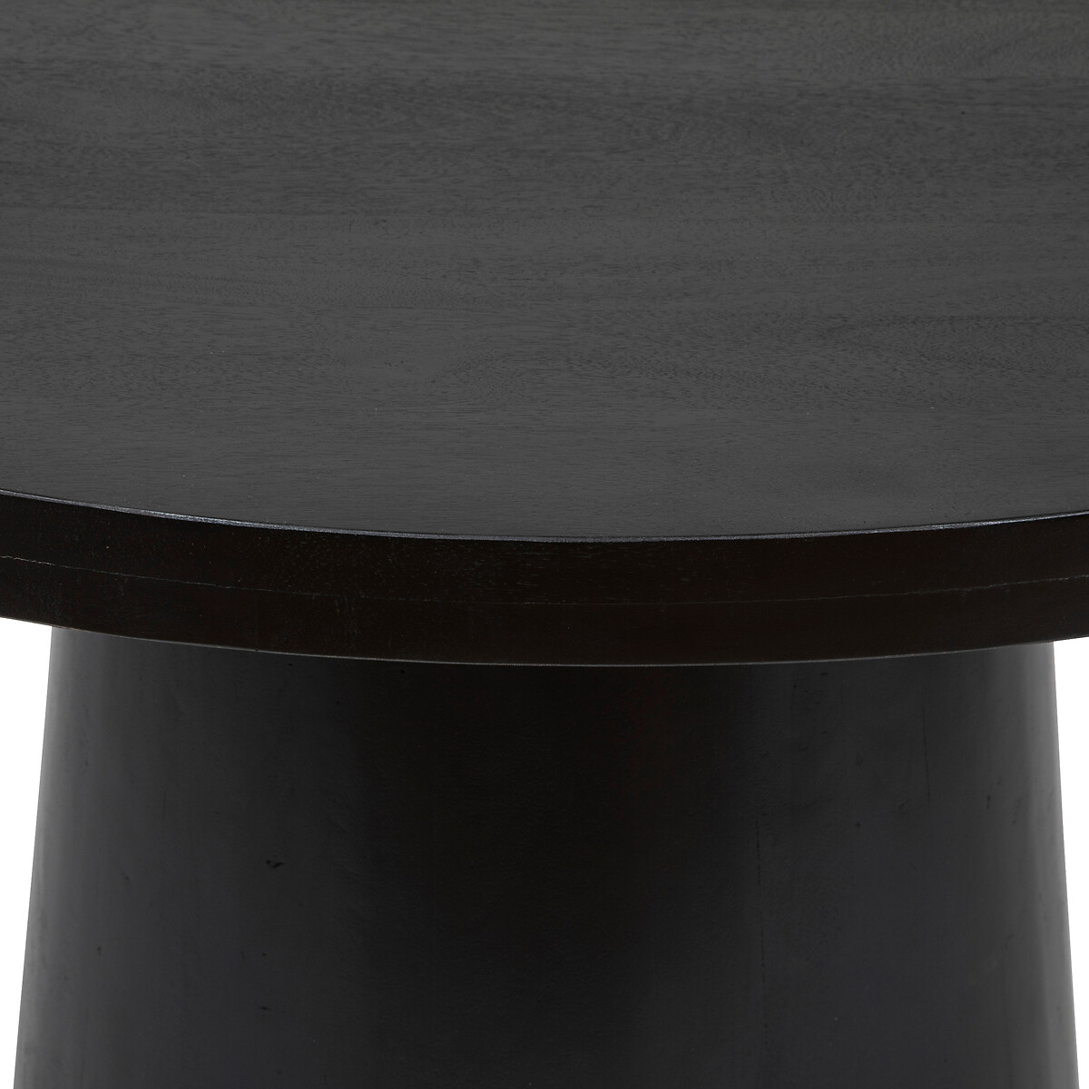 Mesa de jantar BOKI preta em madeira 120cm