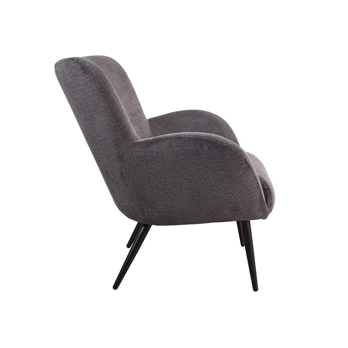 Poltrona BIRKA tecido cinza