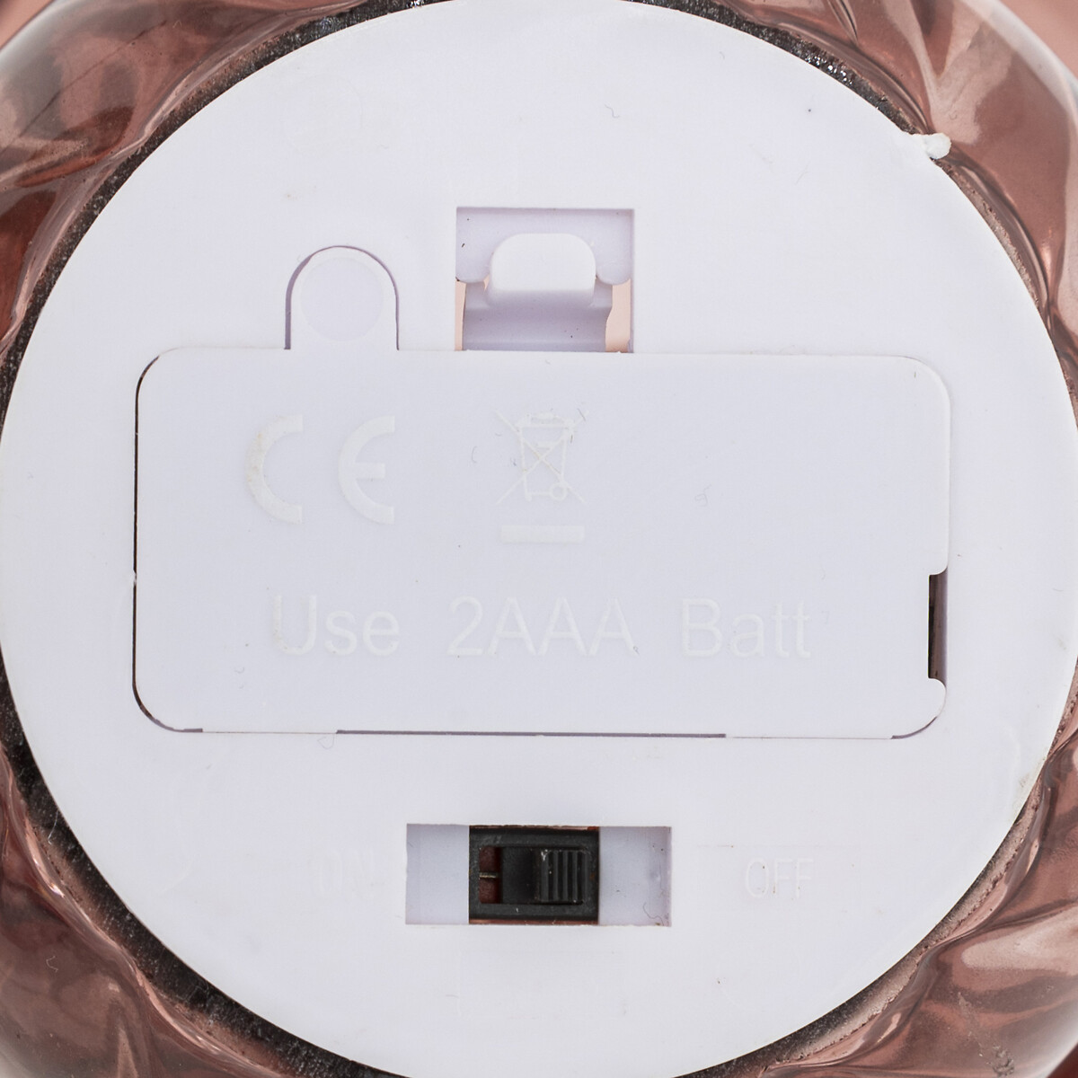 Candeeiro de mesa MALU rosa em vidro