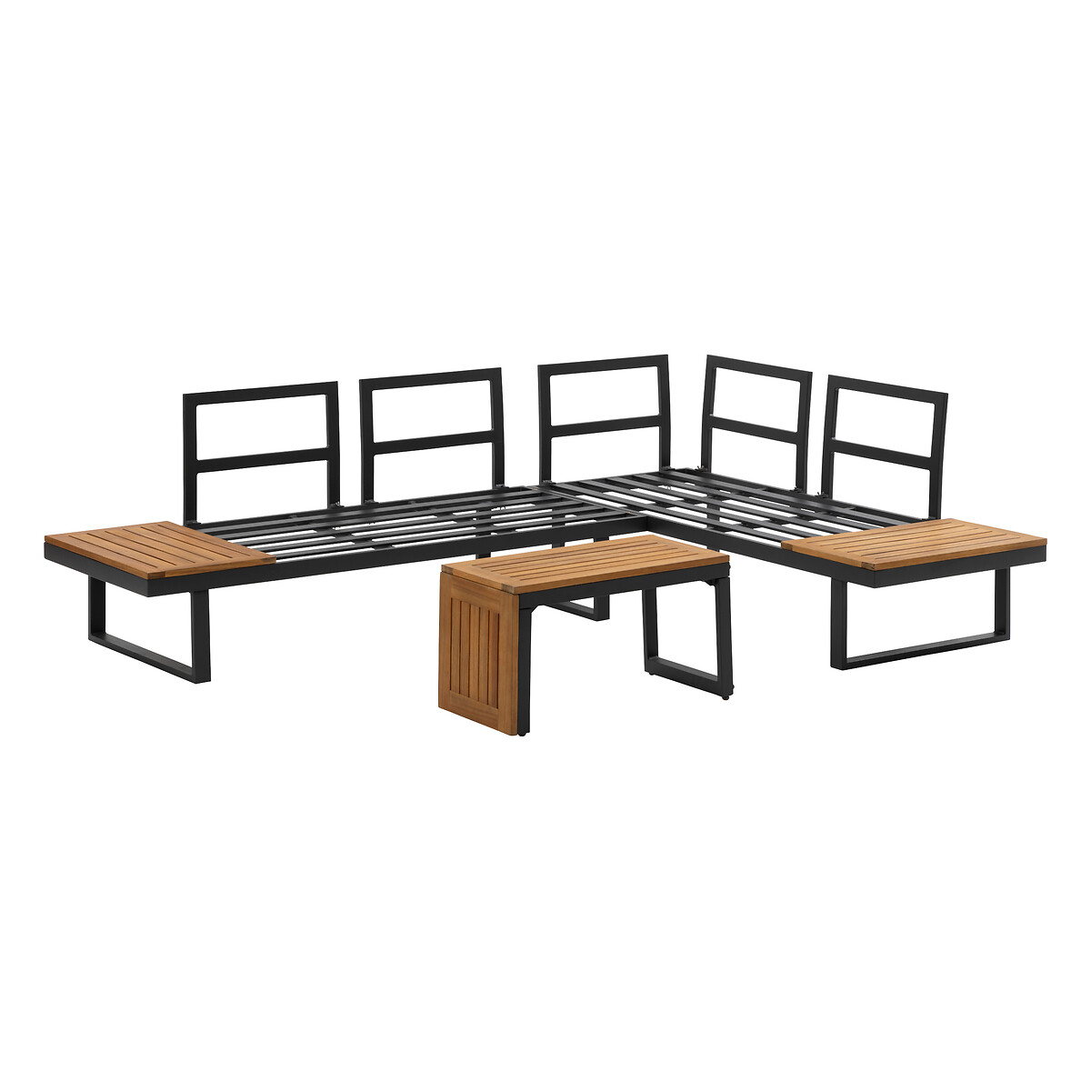 Conjunto de jardim RELAX &acirc;ngulo cinza escuro