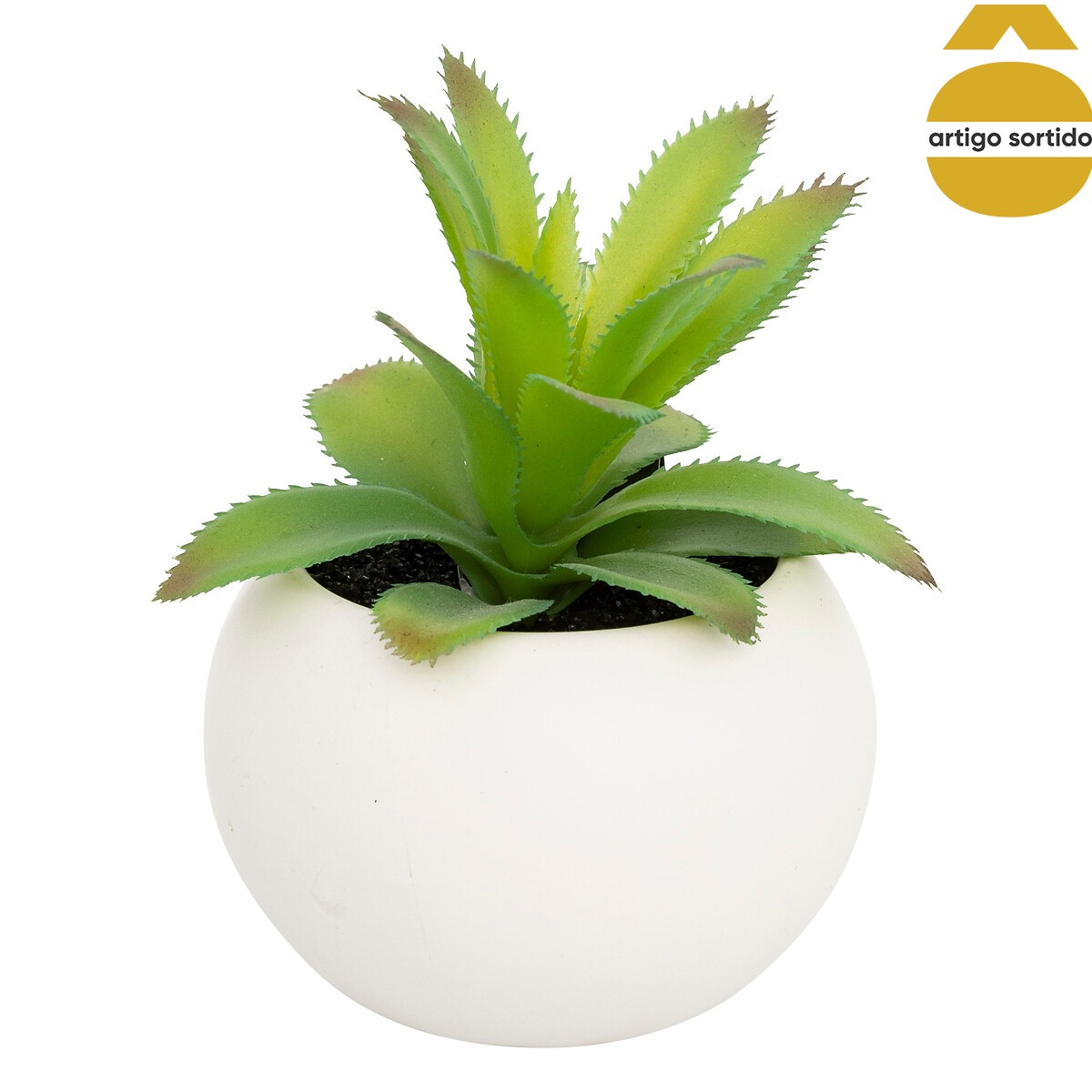 Vaso com planta artificial 13cm
