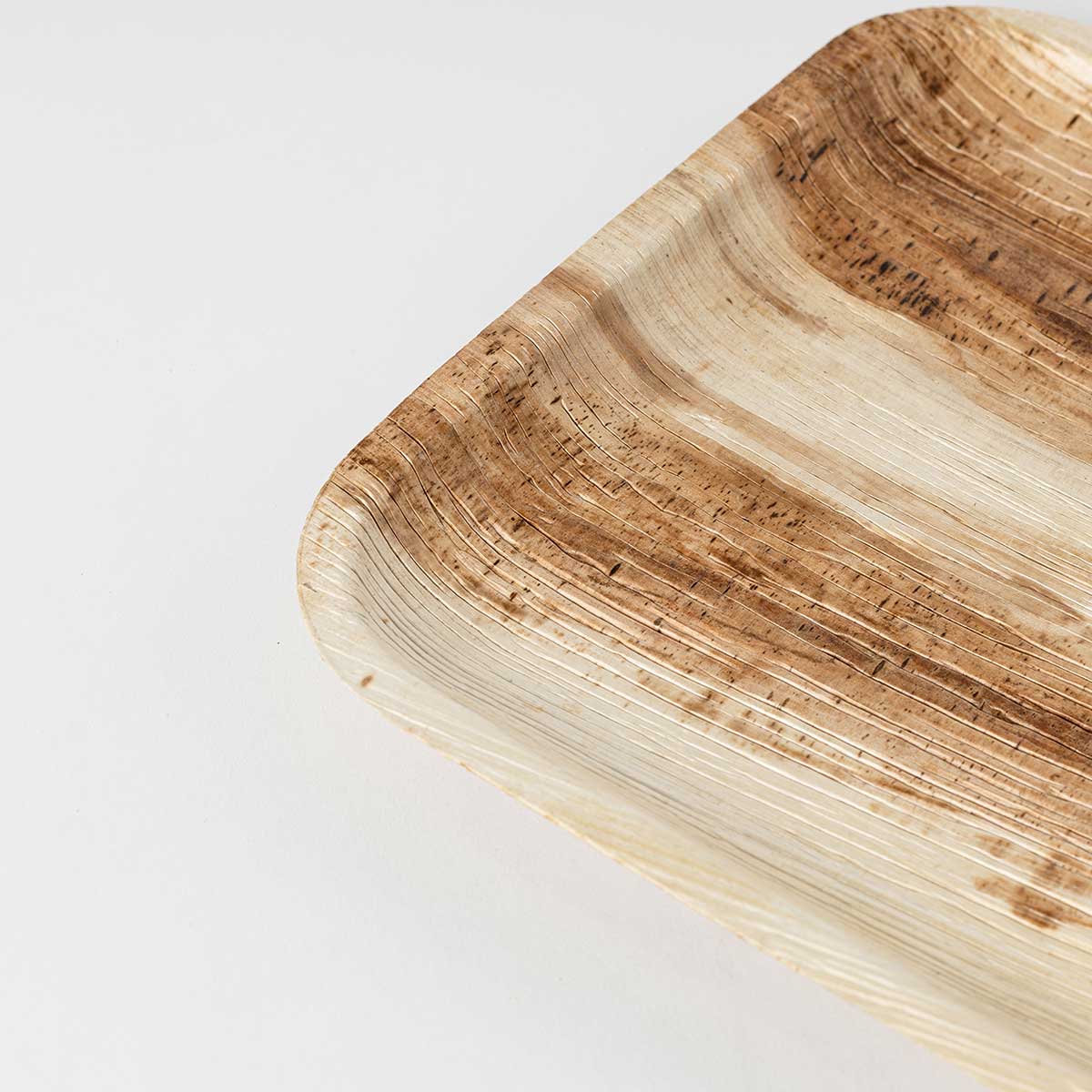 Conjunto De 10 Pratos Quadrados Em Folha De Palma