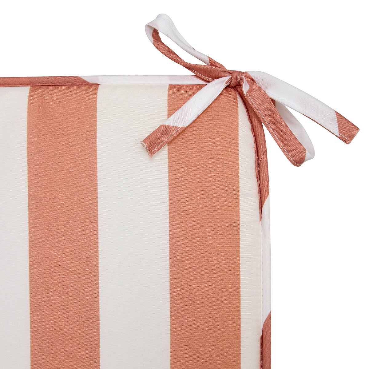 Coxim para cadeira exterior POOLSIDE riscas laranja e branco