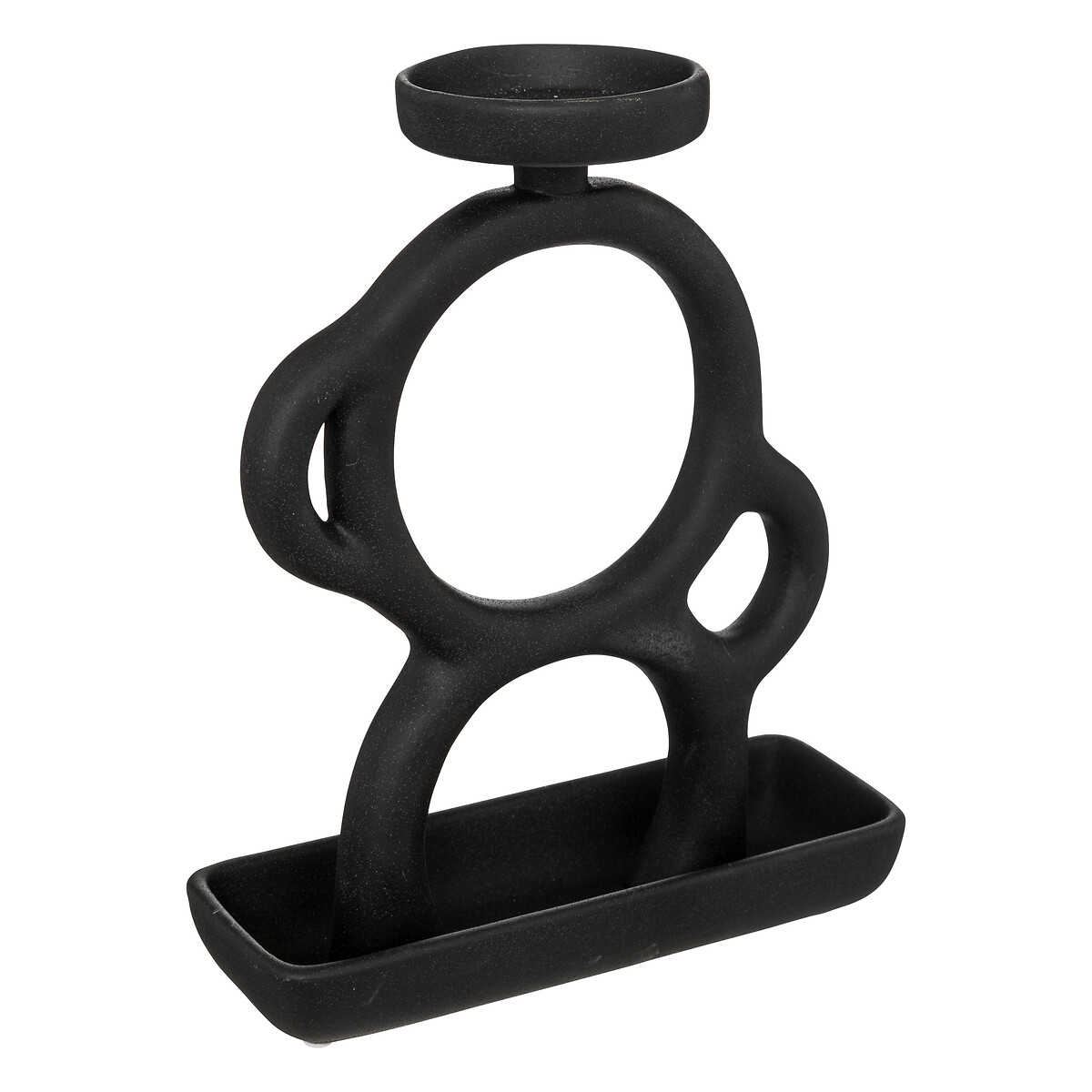 Casti&ccedil;al OLME preto em cer&acirc;mica 25cm