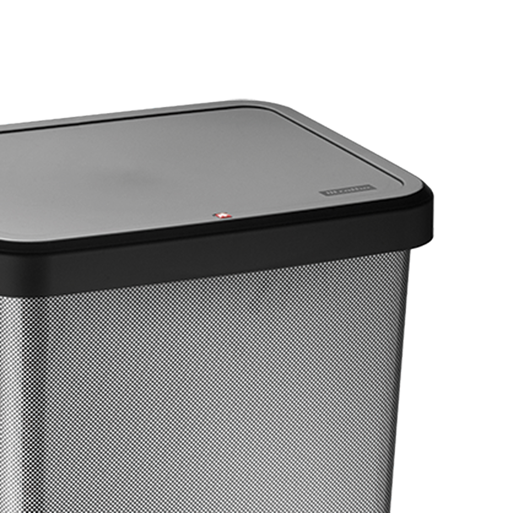 Balde do lixo com pedal 40l carbono