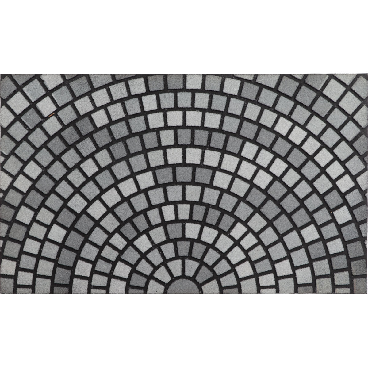 Tapete De Entrada Mosaique Cinza 45x75cm