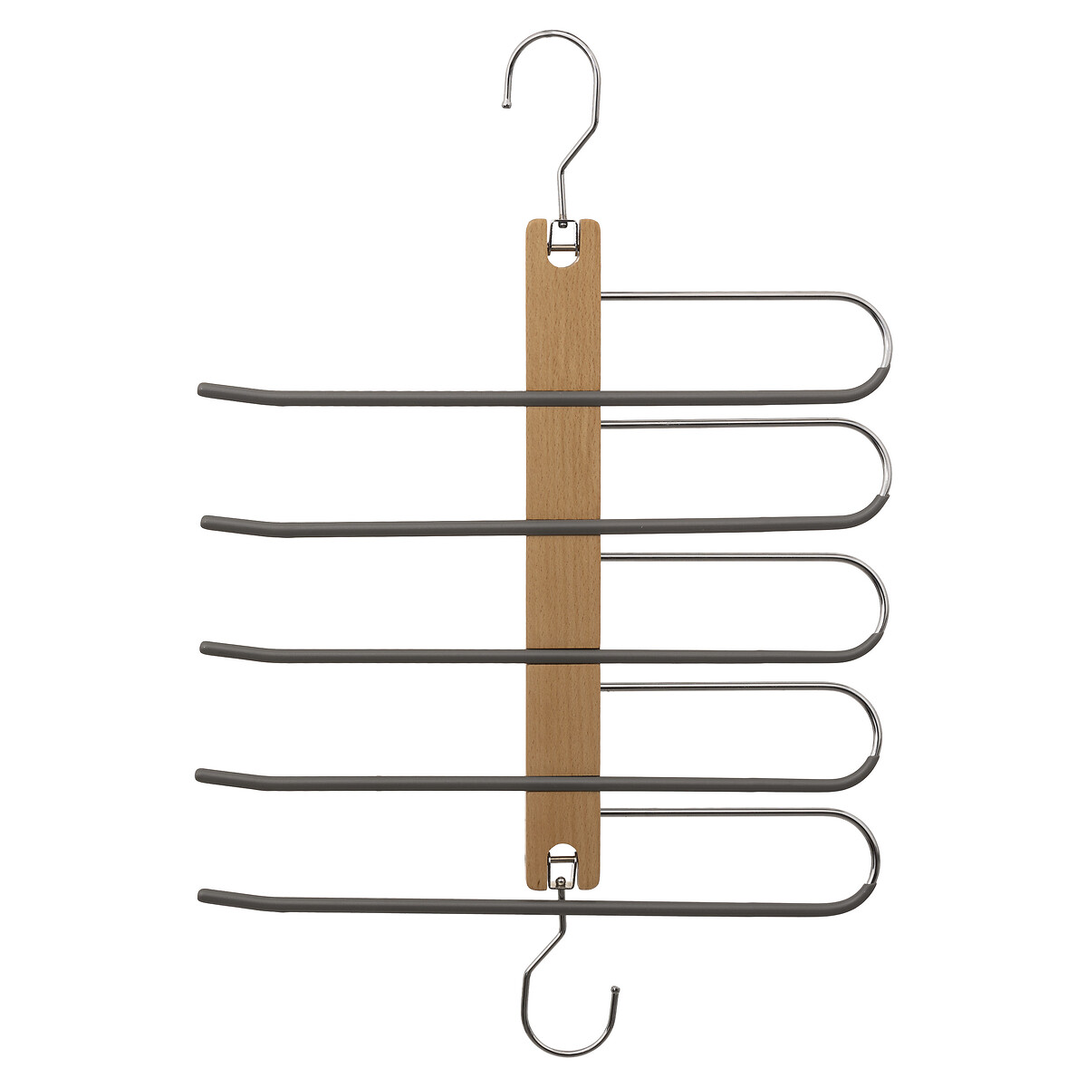 Cabide com 5 divisórias para calças,  Cabide com 5 divisórias para calças