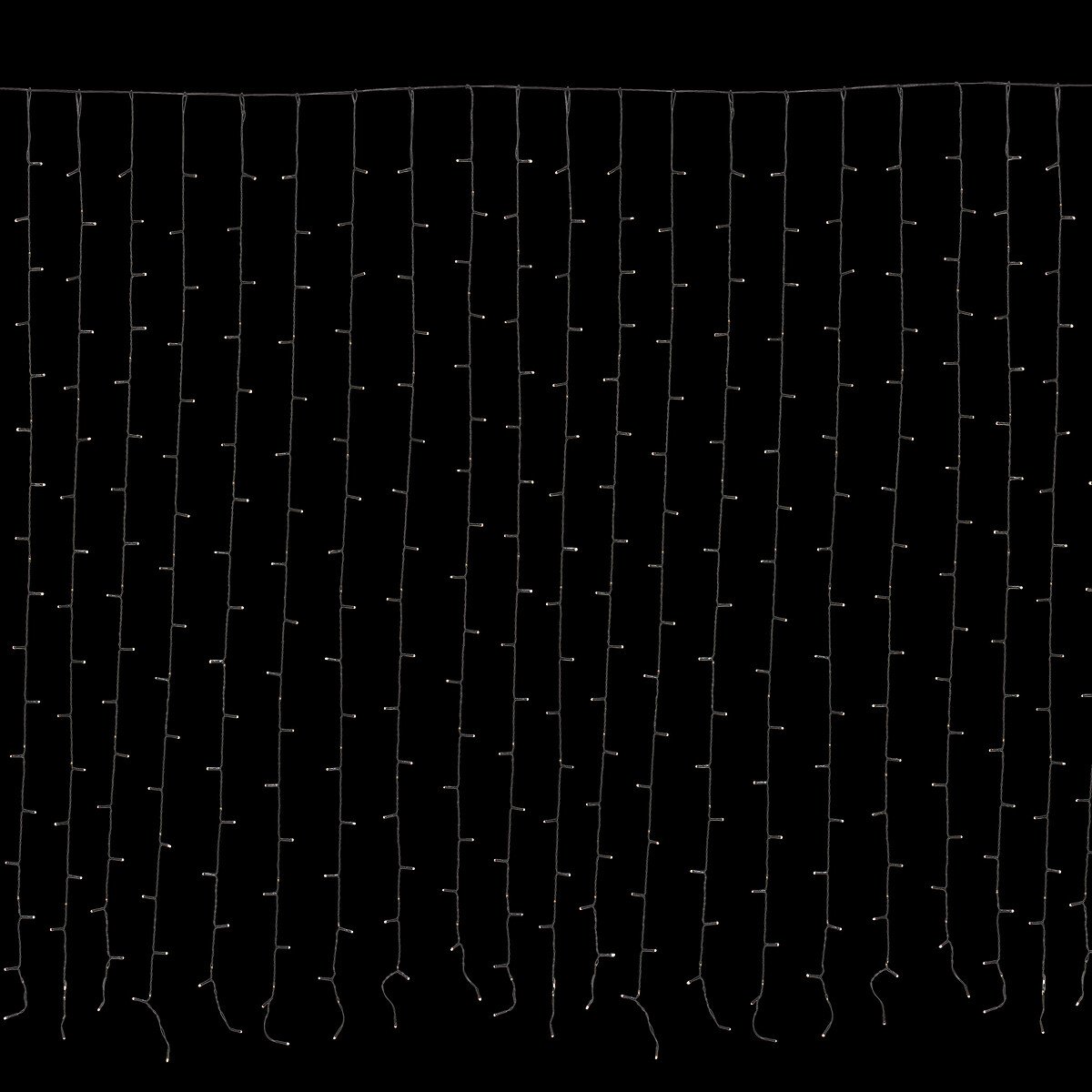 Cortina de natal 425LED branco quente 250cm