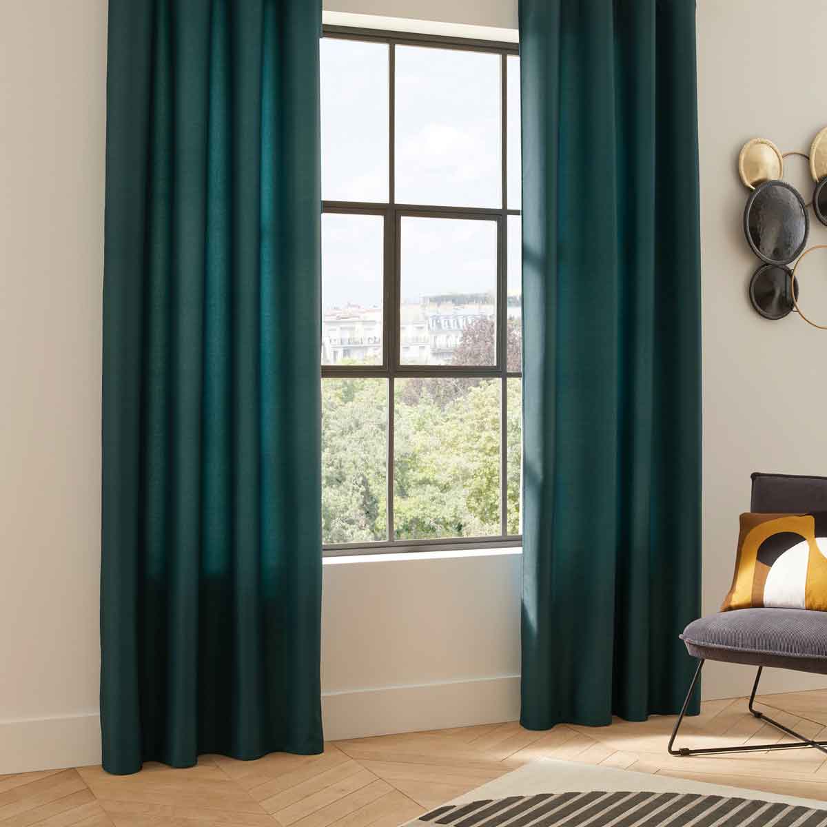 Cortina isolante azul escuro 140x260cm