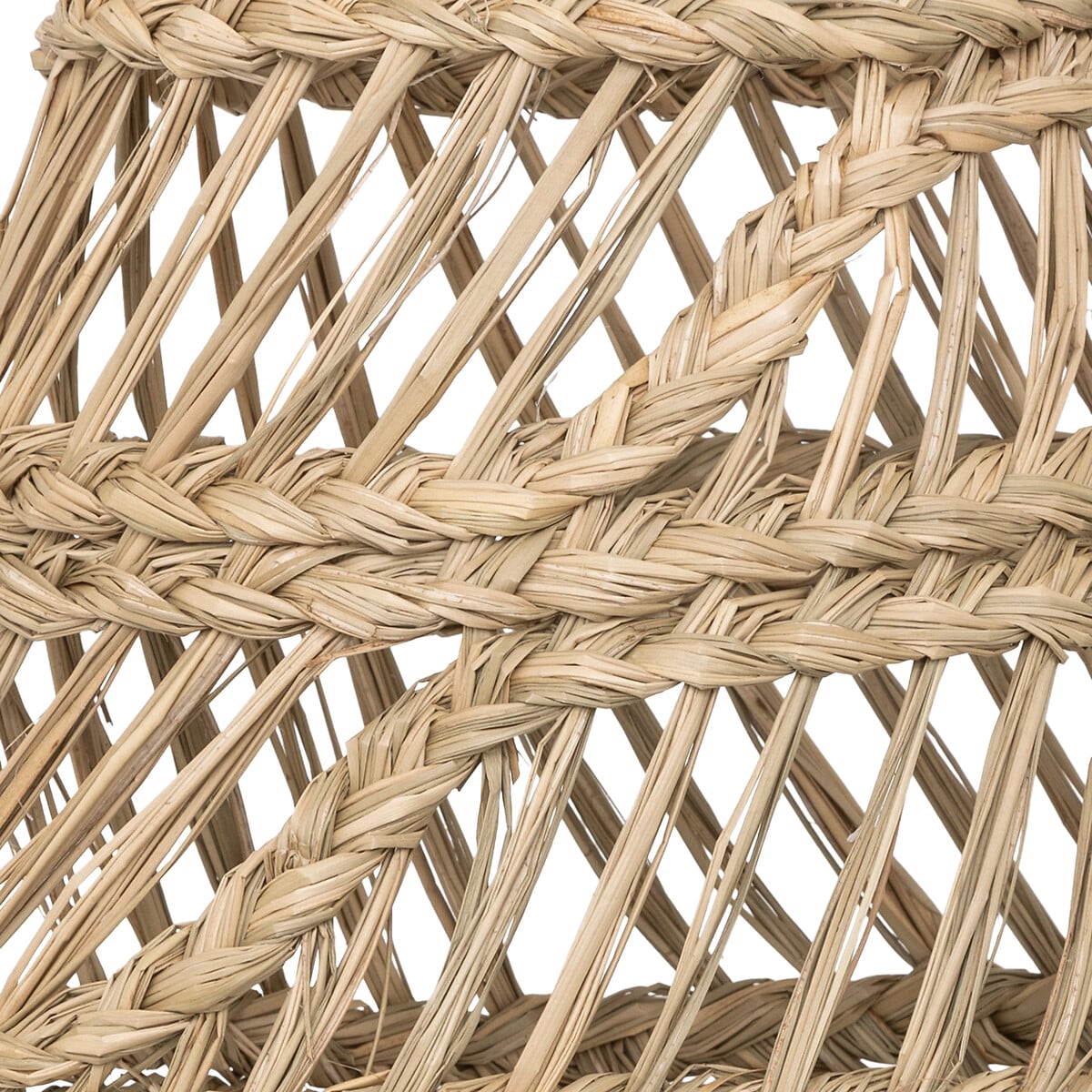 Candeeiro de teto LAHYS bege em palhinha