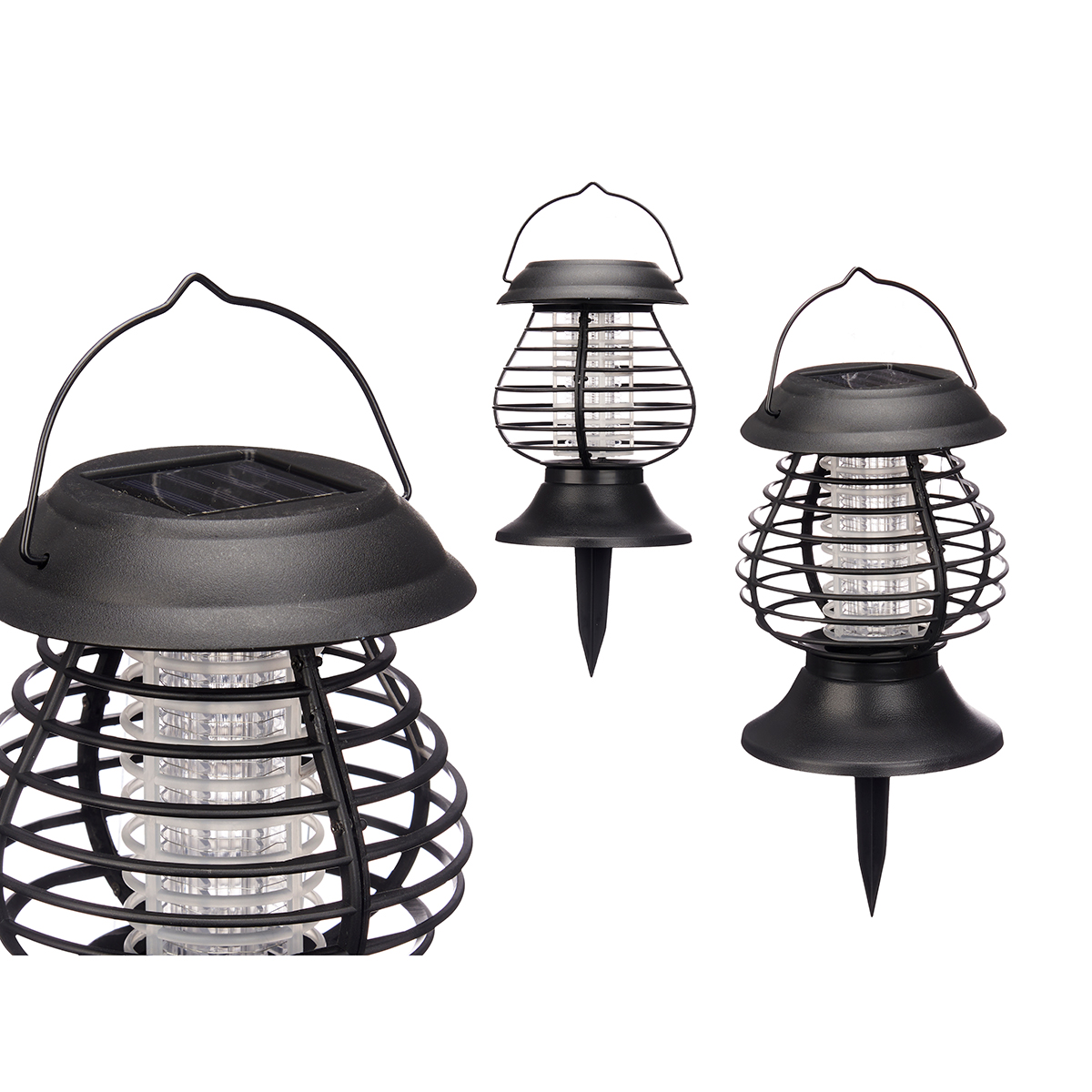 Candeeiro SOLAR com luz anti mosquitos 31cm