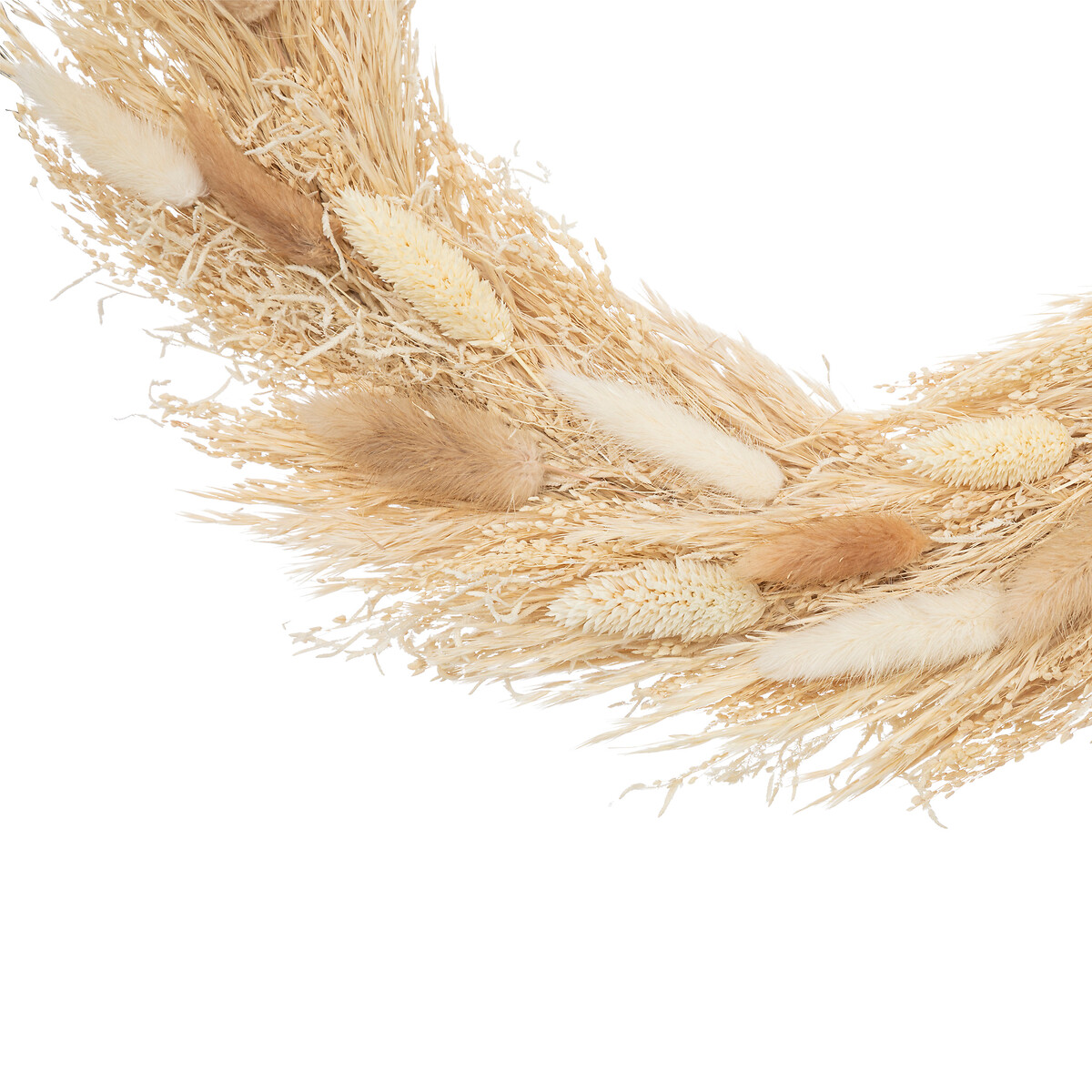 Coroa decorativa com flores secas CARAVANE