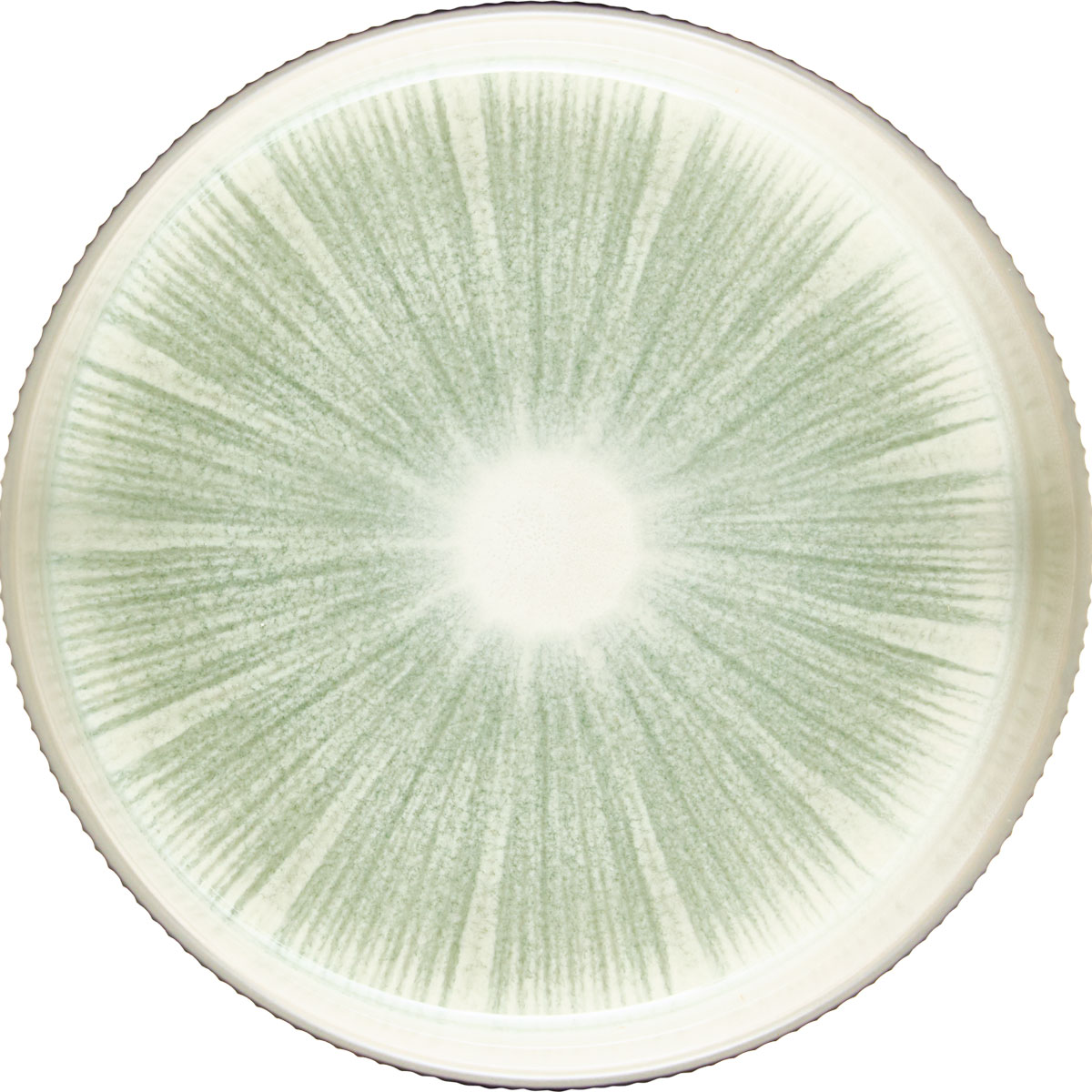 Prato de sopa EVA verde cer&acirc;mica 18cm