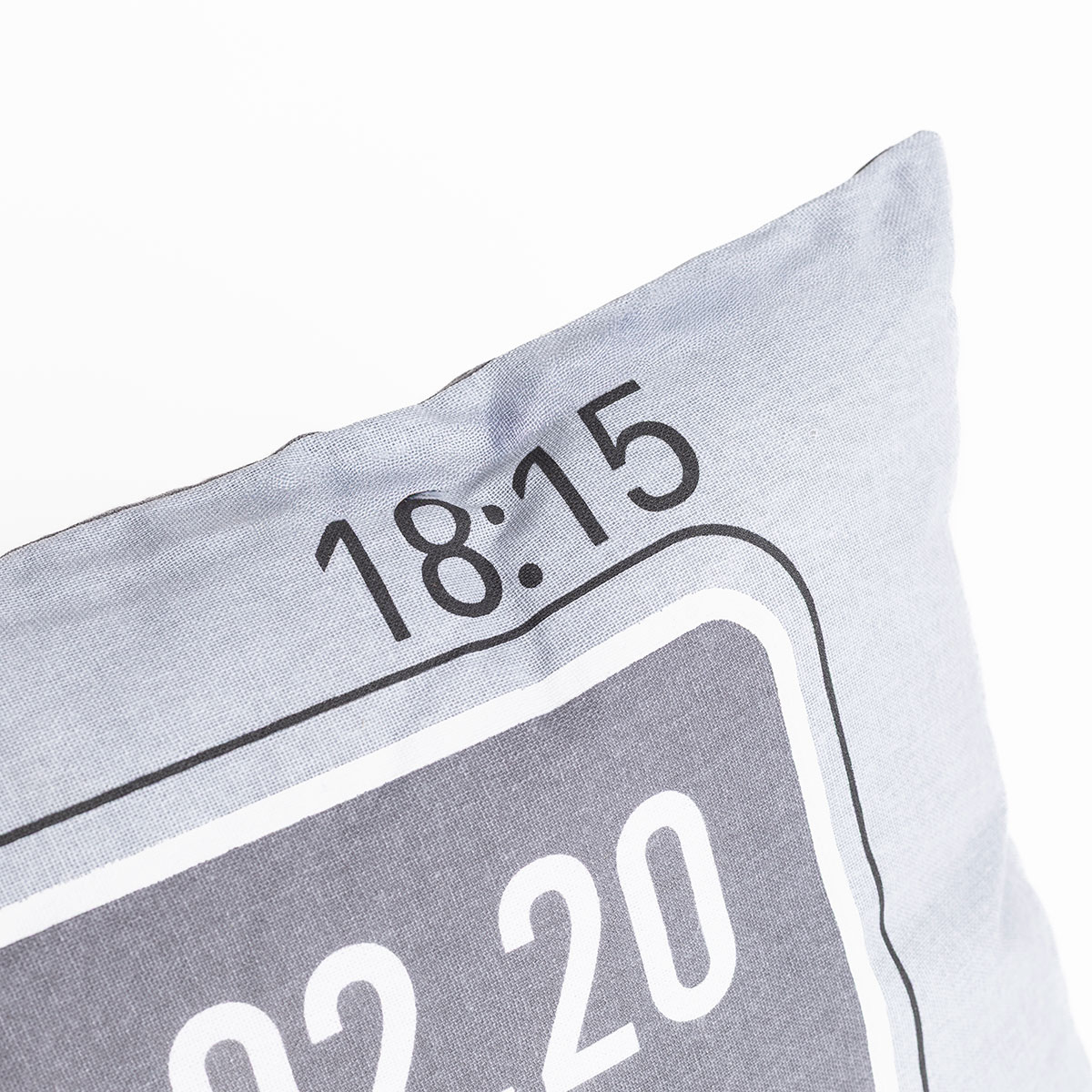 Almofada decorativa cinza claro 30x50cm