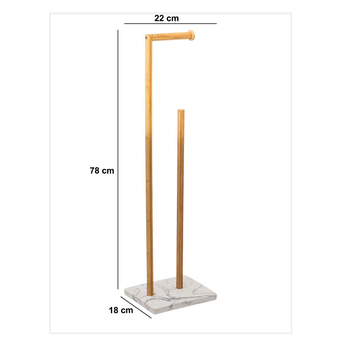 Suporte para papel higi&eacute;nico LEA branco
