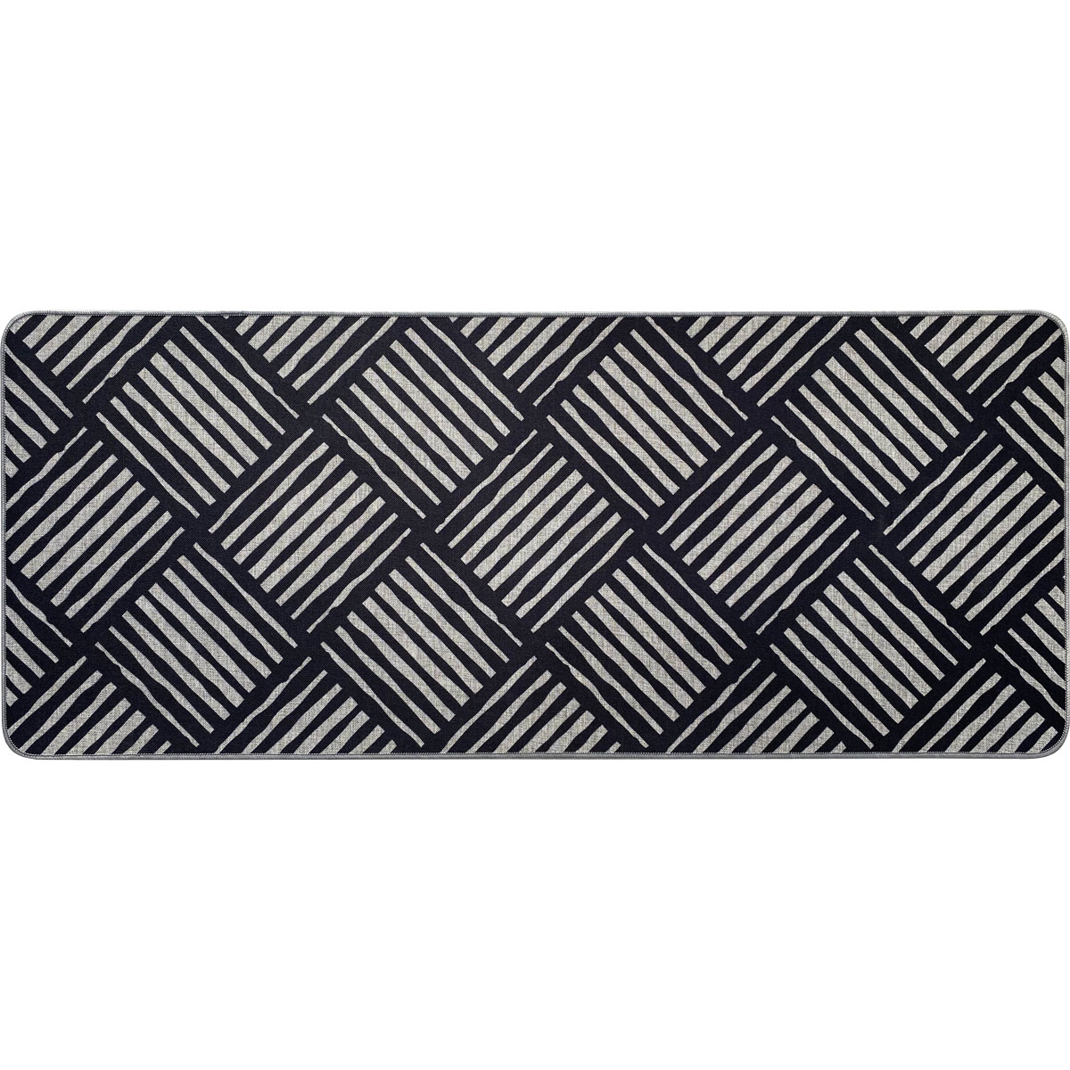 Tapete de entrada cinza ÁFRICA 50x120cm