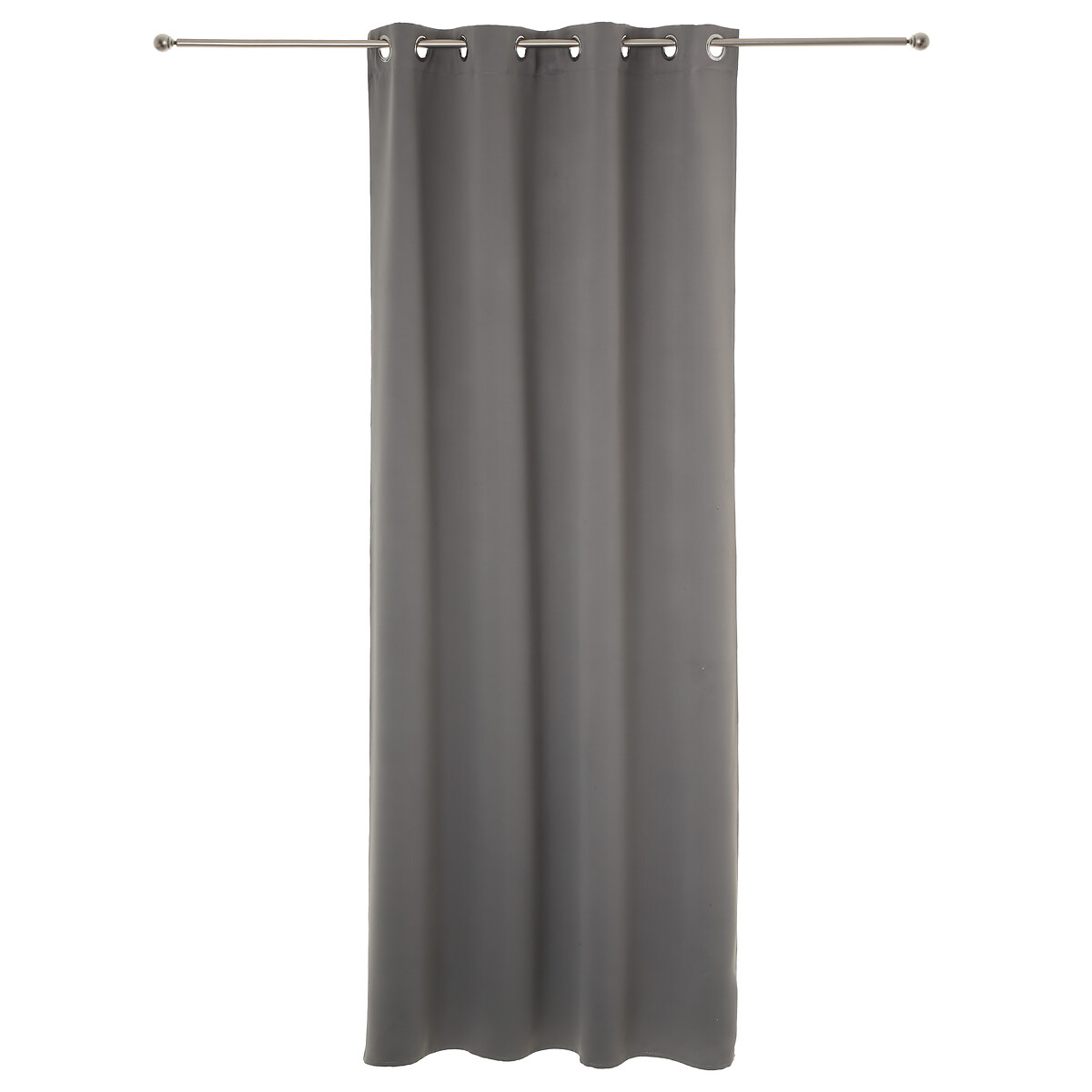 Conjunto de 2 cortinas blackout cinza 135x240cm