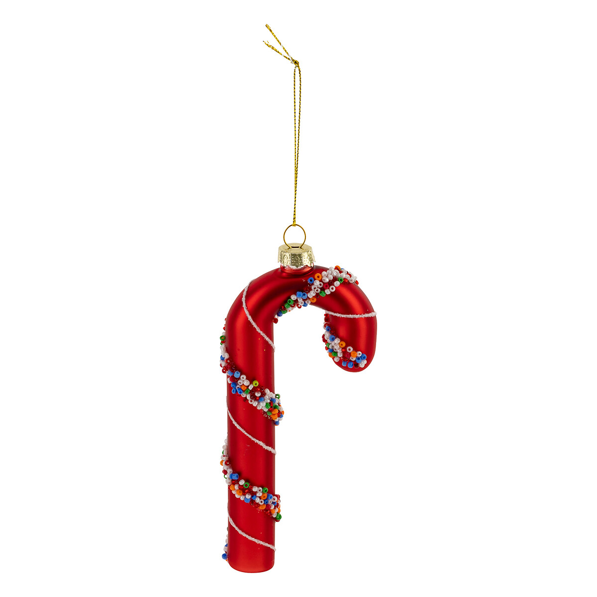 Pendurante bengala de missangas 15cm