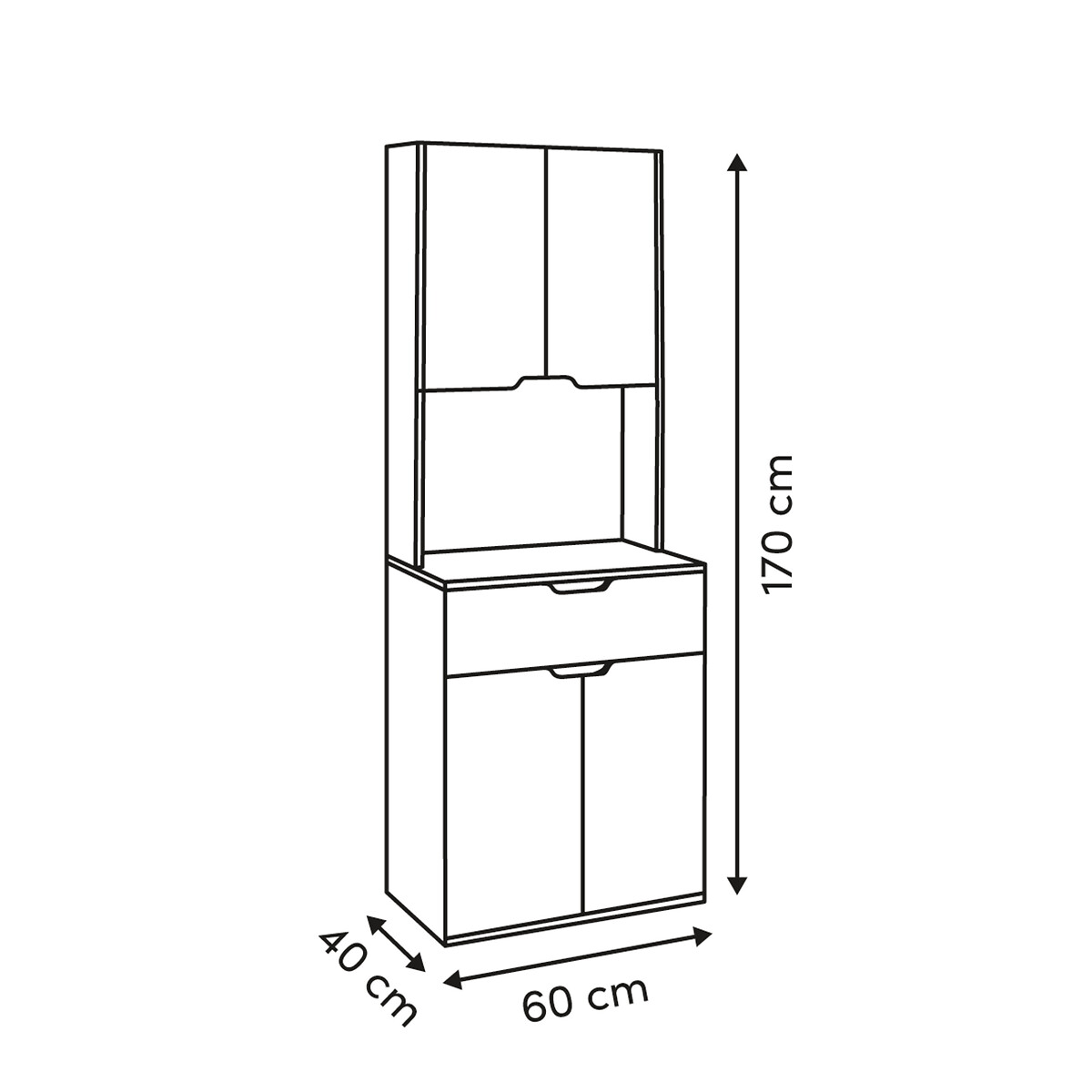 Aparador de cozinha EAT UP branco