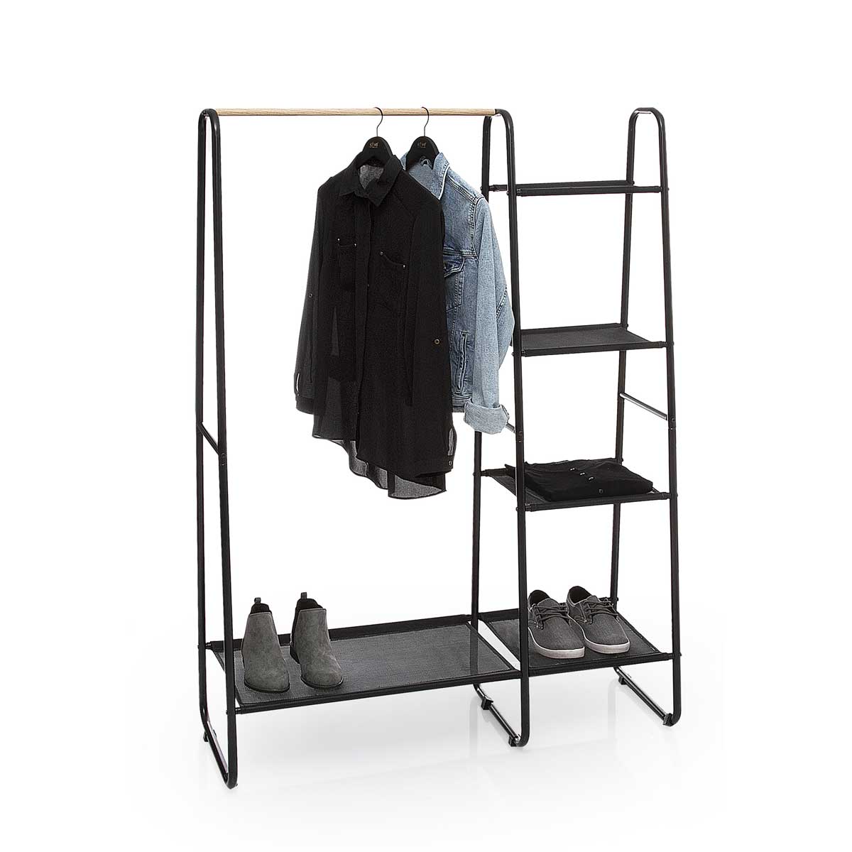 Cavalete ARTEMIS com 4 prateleiras em metal