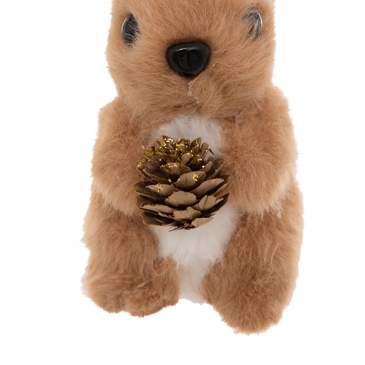 Pendurante coelho pelo castanho 12cm