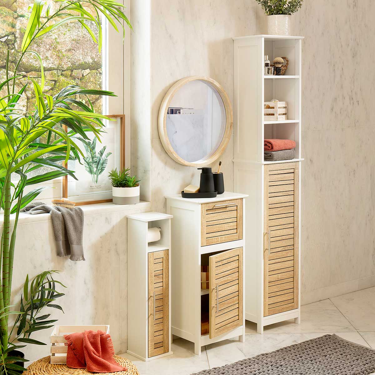 Frasco doseador wc COCON preto em cerâmica