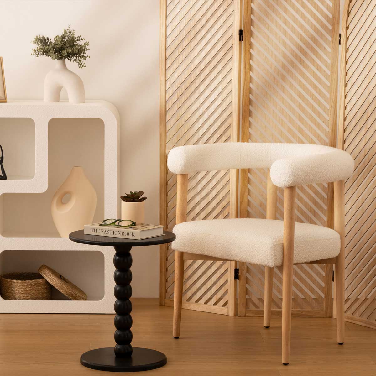 Mesa de apoio CHAMLO preta em mdf