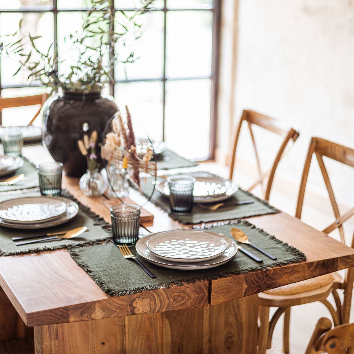 Prato de sobremesa FLOWER cinza 22cm