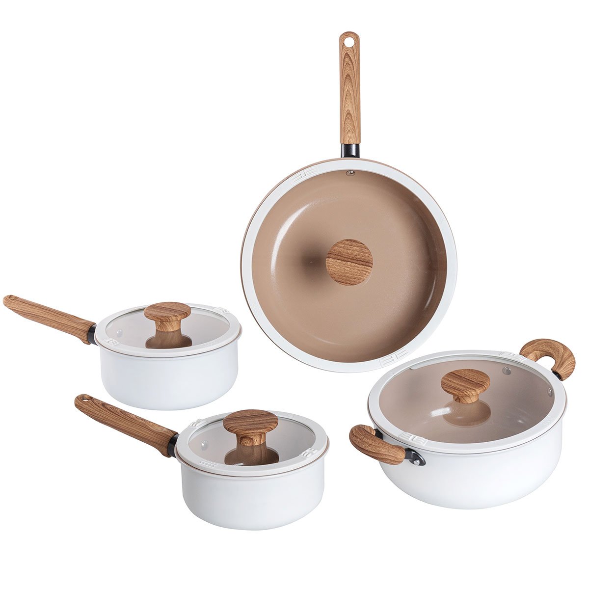 Trem de cozinha 4 pe&ccedil;as FARM branco