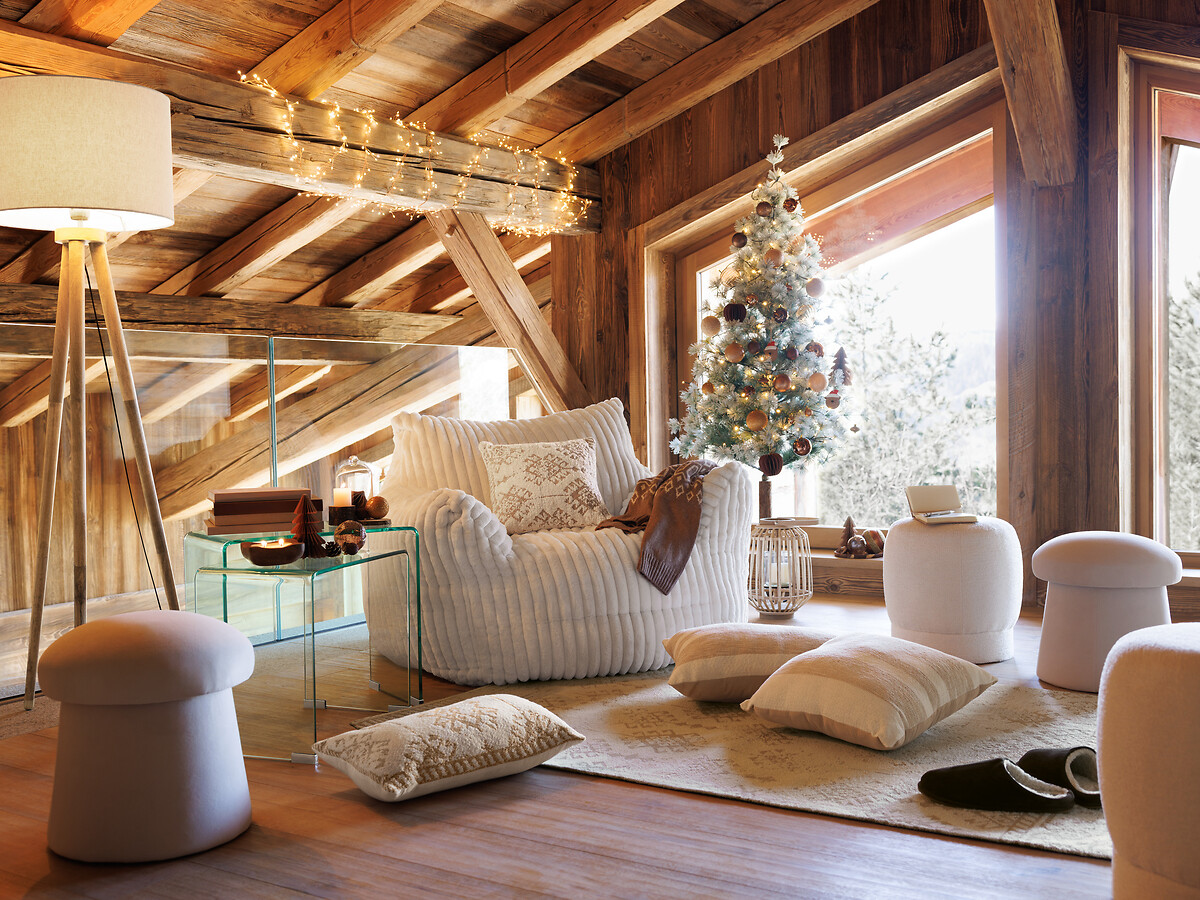 Vela perfumada linho com castiçal em madeira mango PAOLA 150g