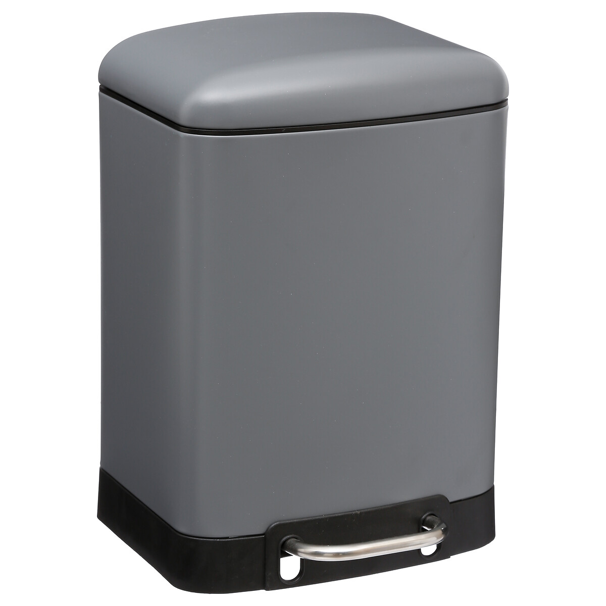 Balde wc ARIANE cinza 6l