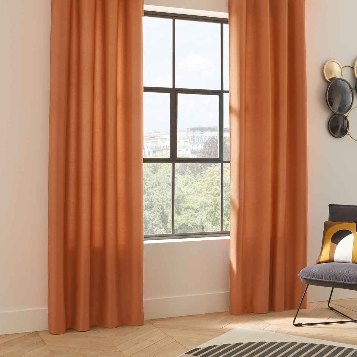 Cortina isolante terracota 140x260cm