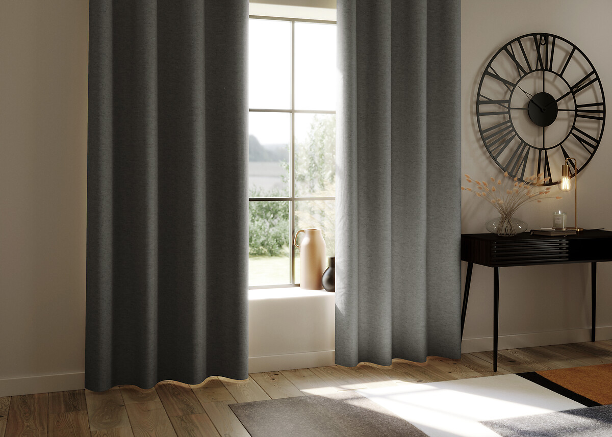 Cortina LUA cinza escuro 140x260cm