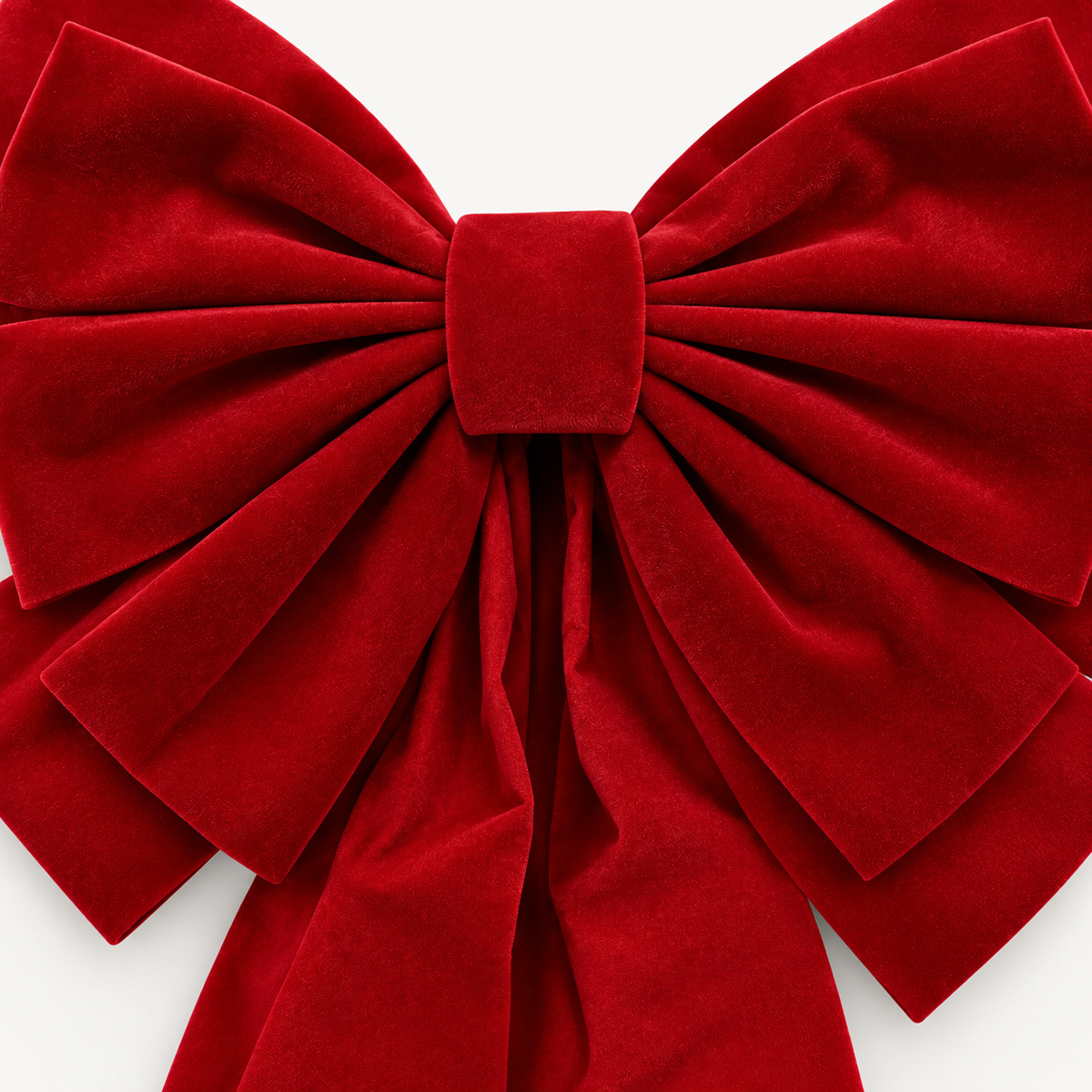 La&ccedil;o decorativo veludo vermelho
