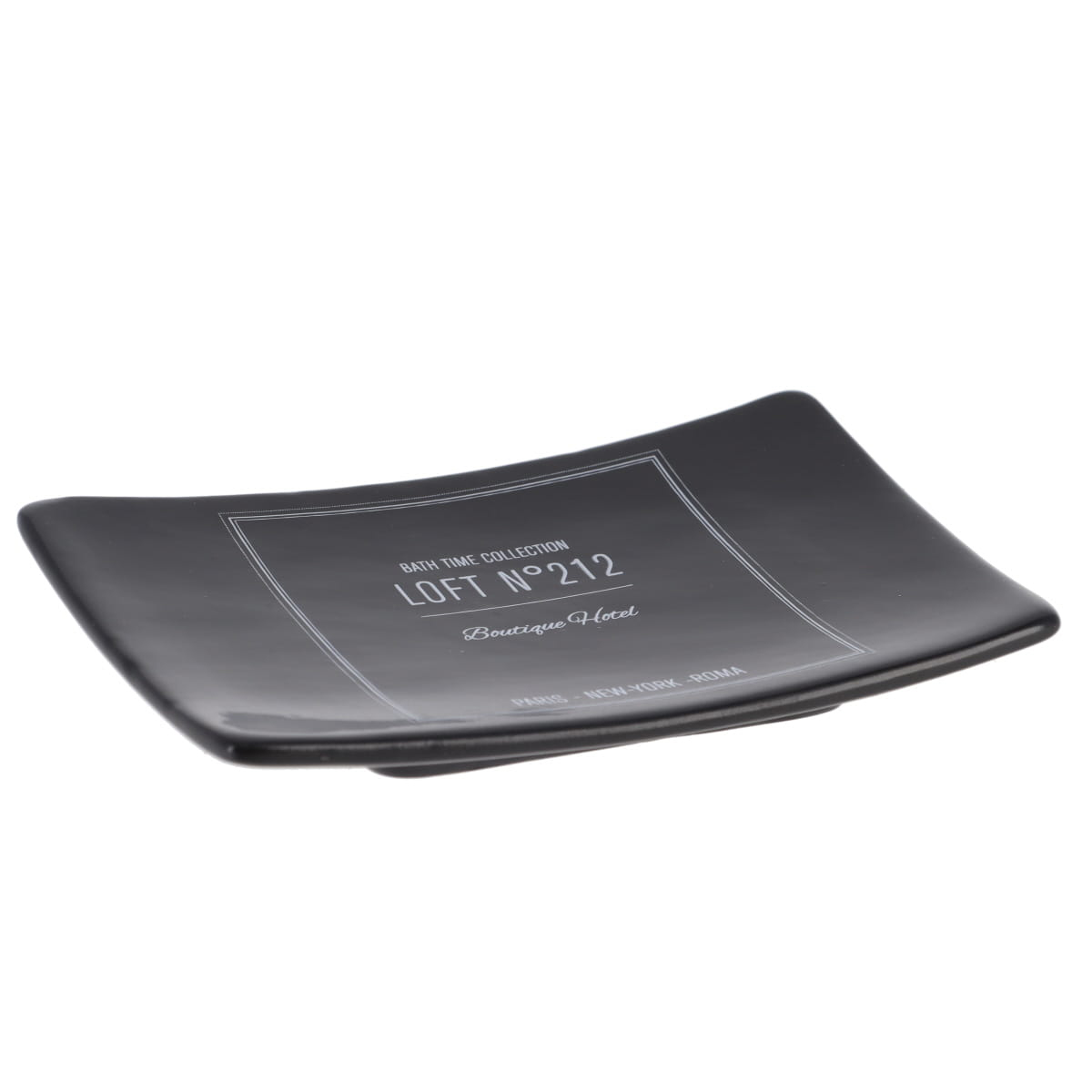 Saboneteira LOFT preta em dolomite