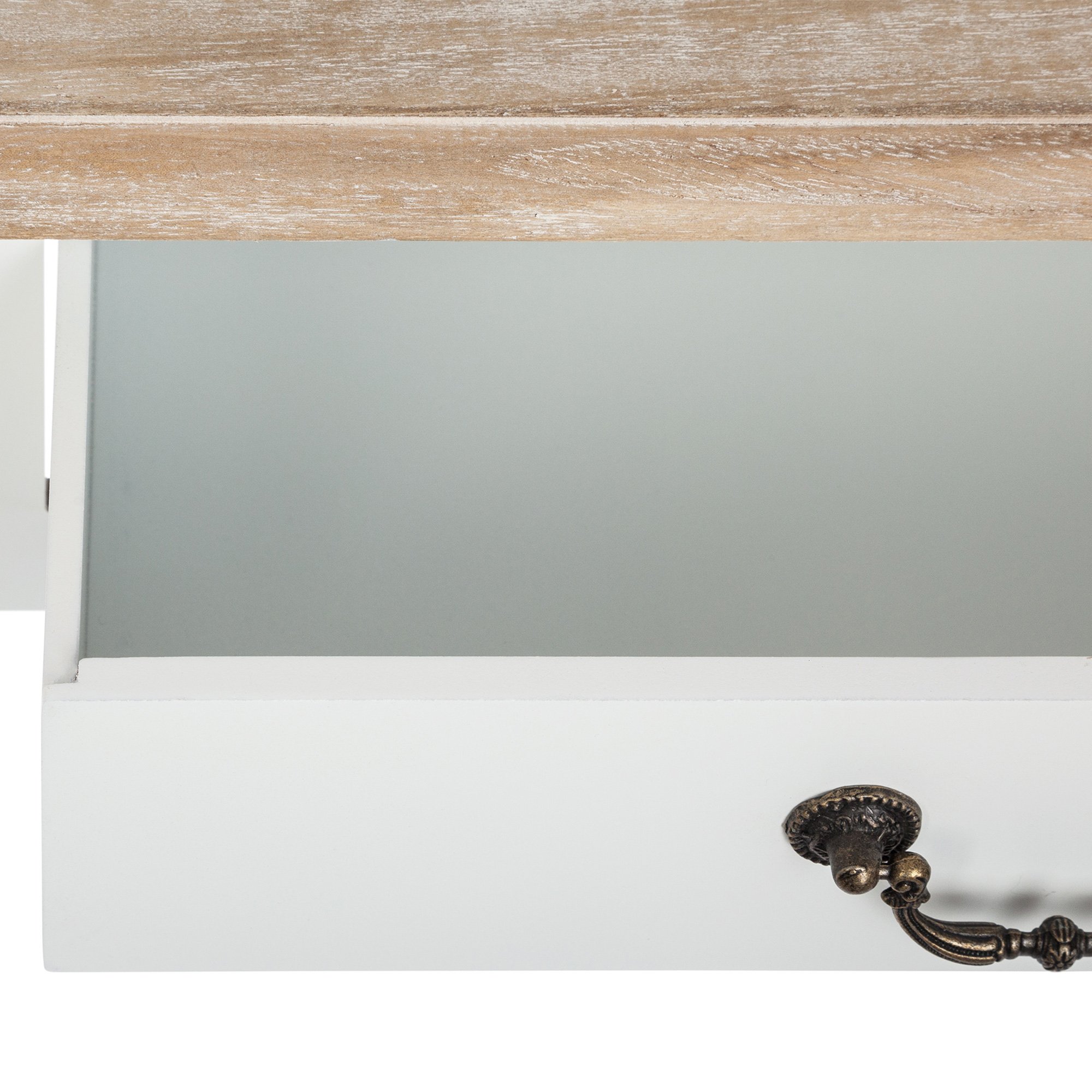 Toucador CHRYSA branco com 3 gavetas