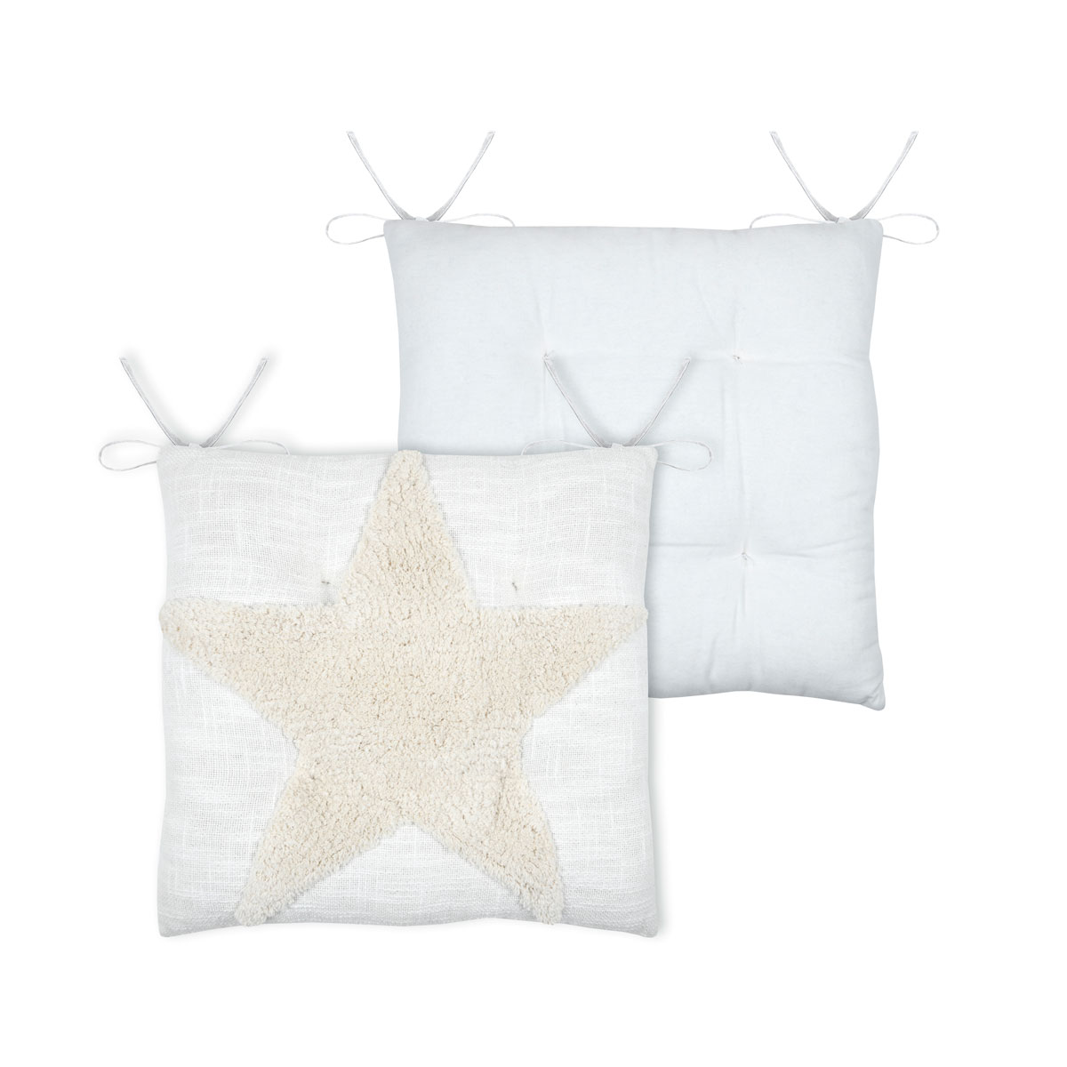 Coxim para cadeira JOANNY cru 38x38cm
