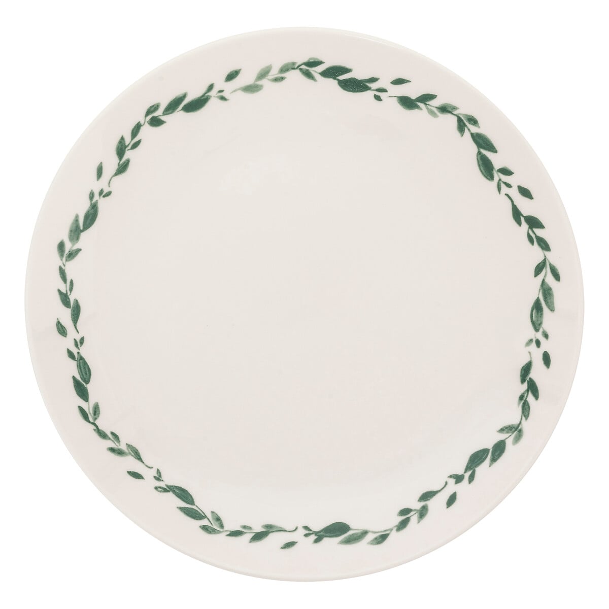 Prato sobremesa LAURIER branco 19cm