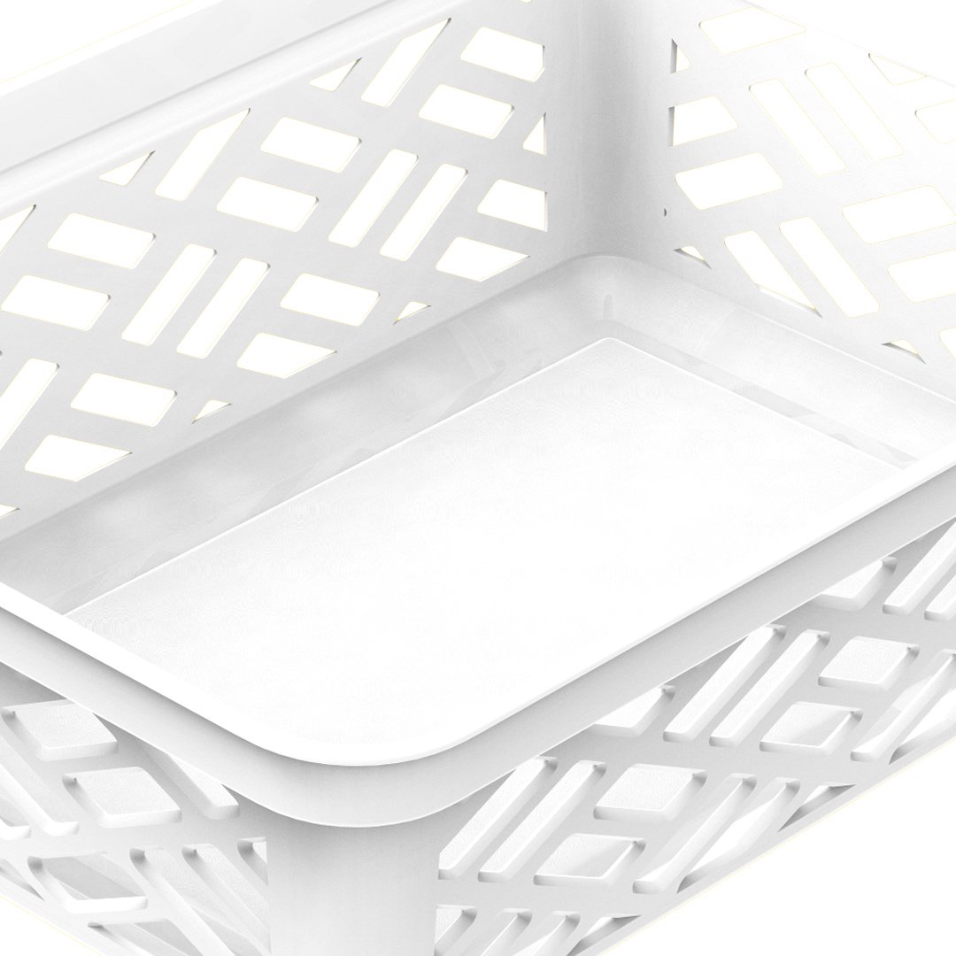 Cesto de arruma&ccedil;&atilde;o pequeno e baixo