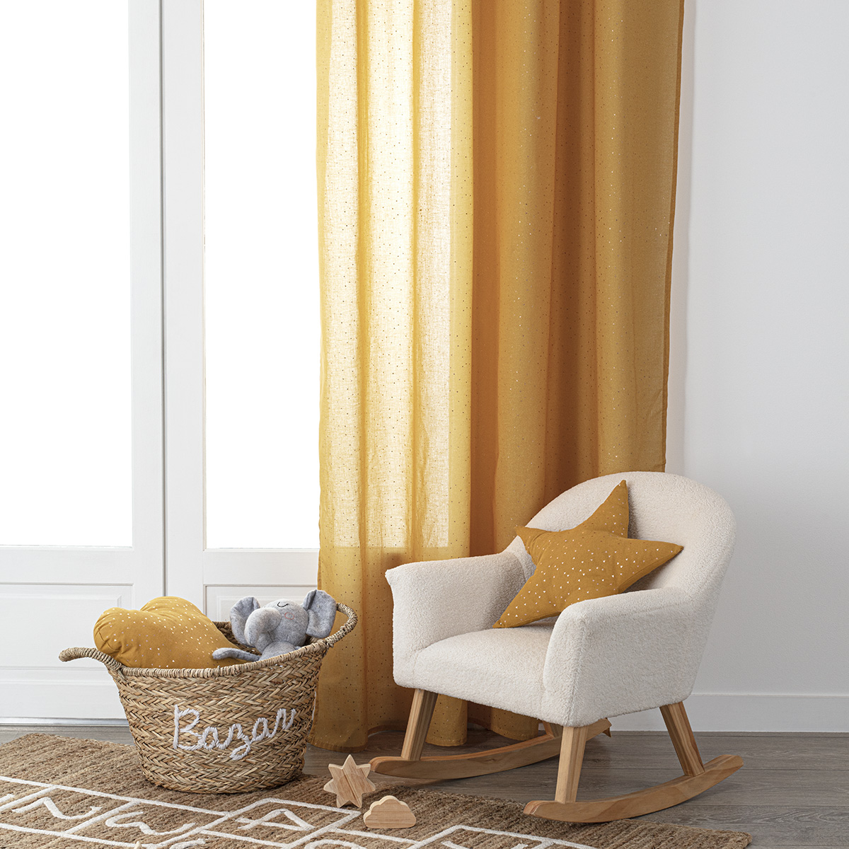 Cortina BERLINGOT ocre 140x250cm